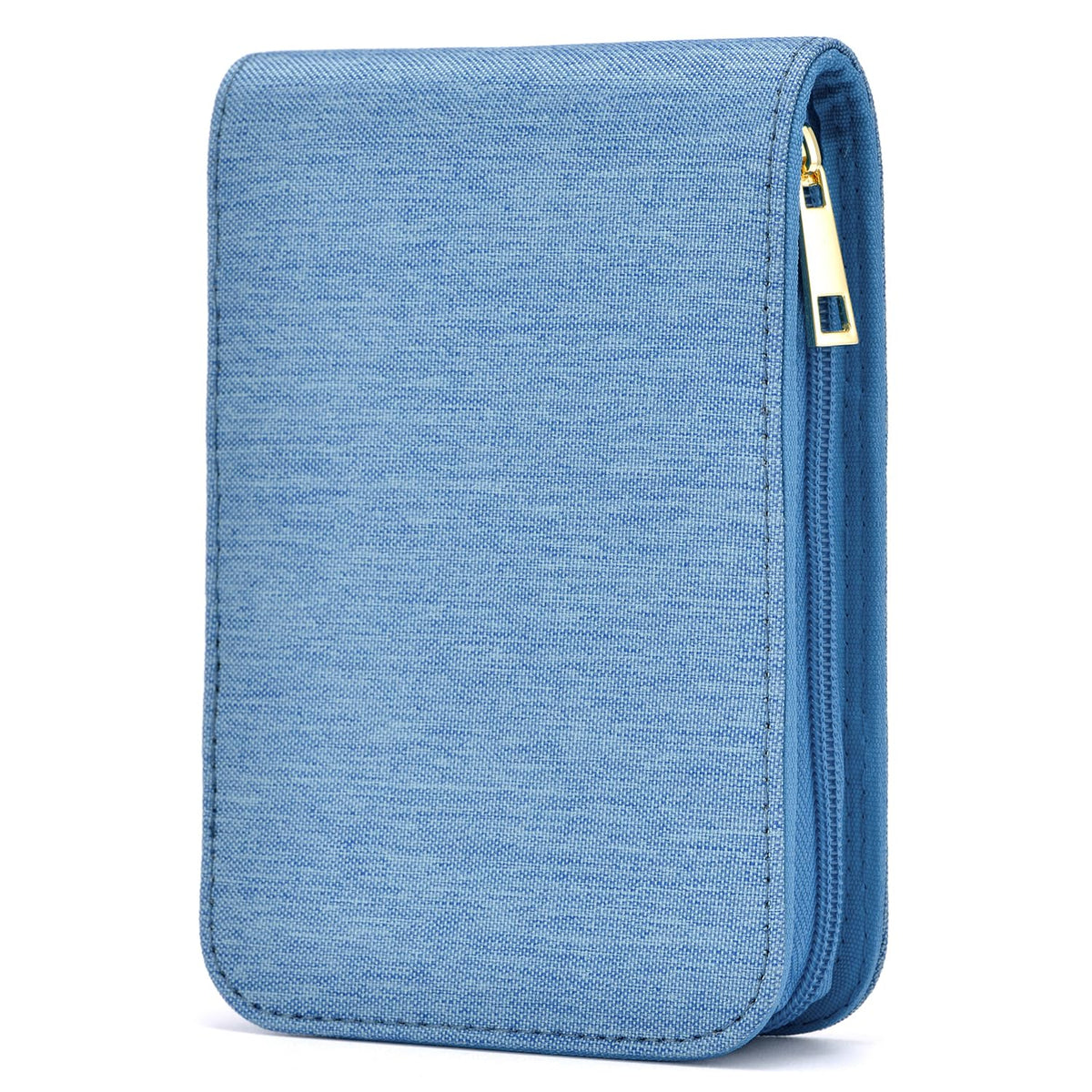 Lanxivi 12 Fountain Pen Case, Rollerball Pen Case Blue Color, Waterproof Canvas Pen Display Holder Organizer Bag
