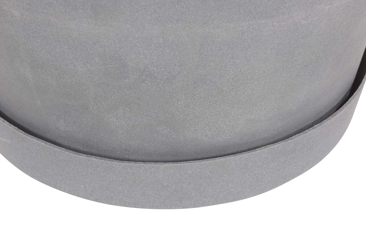 Vestil OG-IP-65-GGY Plastic Industrial Planter 36-1/4 in. x 36-1/4 in. x 29-5/8 in. 65 Gallon 800 Lb. Capacity Granite Gray