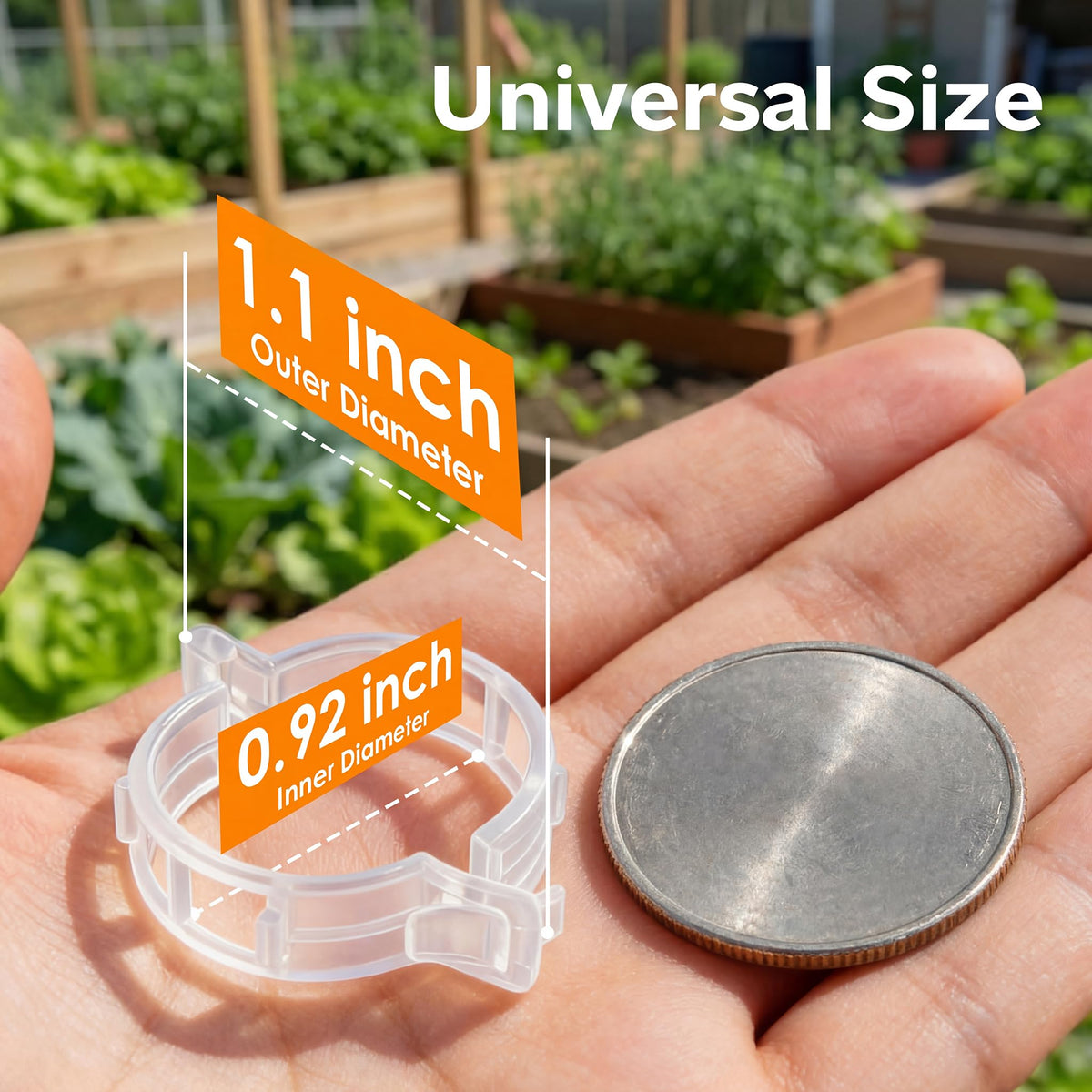 100pcs Tomato Clips for Climbing plants, Plastic Trellis Plant Support Clips for Garden, Reusable Clips for Supporting Grape Tomato Vine and Vegetables Plants to Grow Upright Makes Plants Healthier