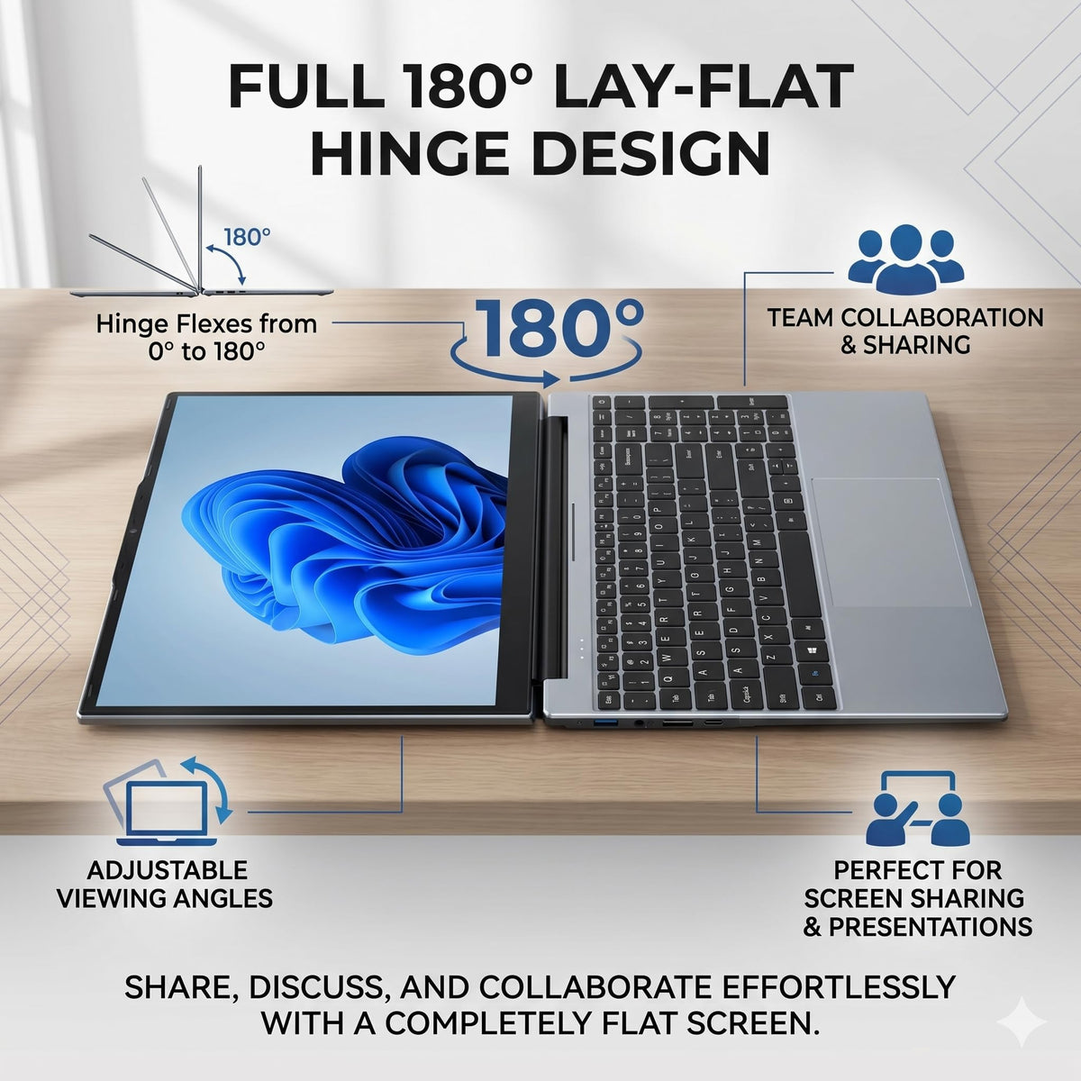 OTVOC Laptop Computer 15.6 inch, Compatible with Windows 11, Core i5 Processor, Up to 3.3GHz, 4GB RAM, 128GB SSD, Up to 2TB, 15.6" FHD IPS 1920x1080, for Students, Business