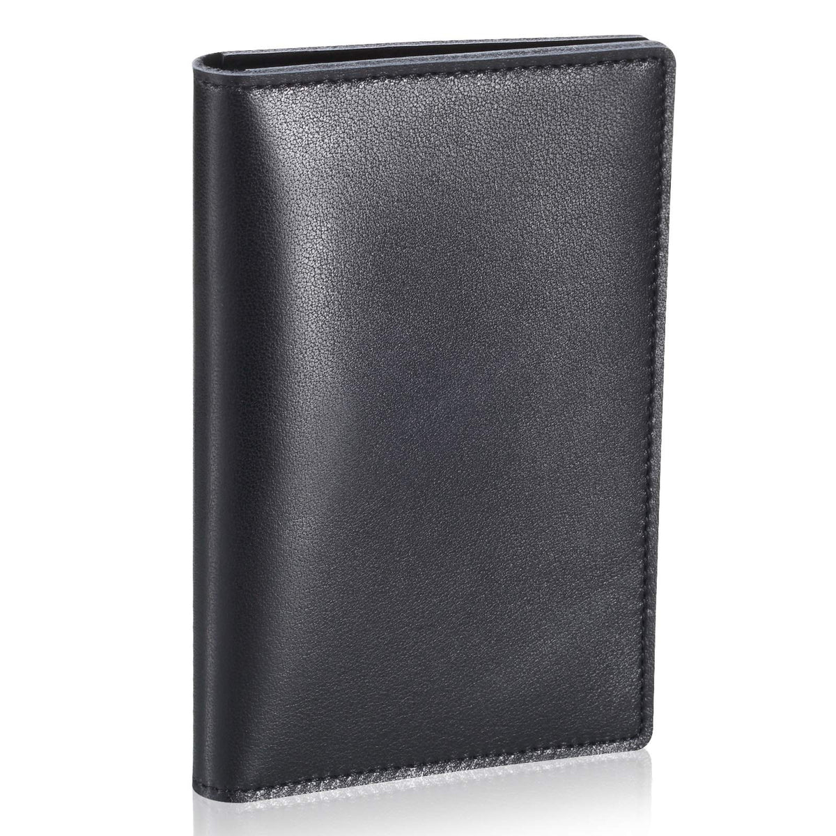 HISCOW Minimalist Thin Bifold Card Holder - Italian Calfskin