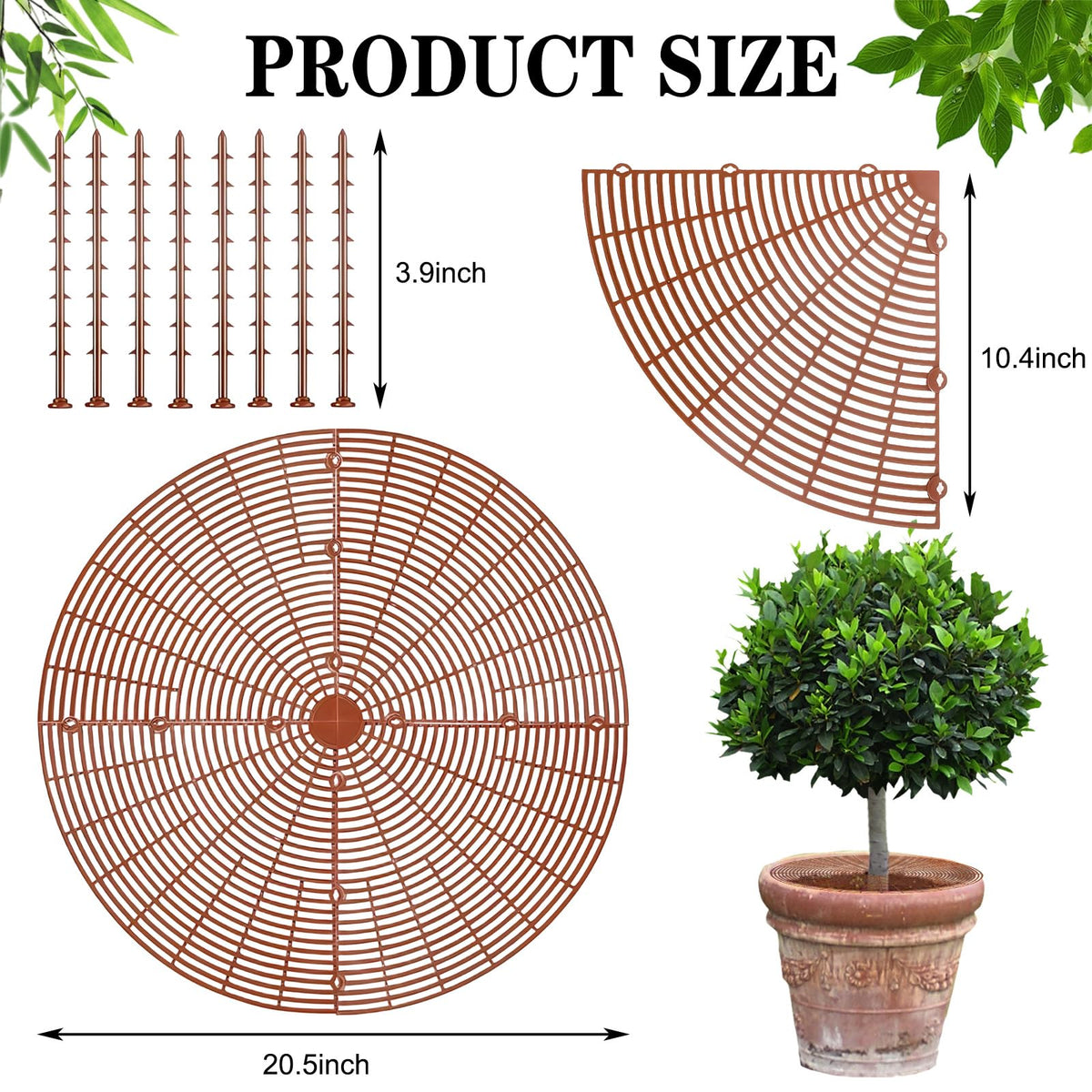 SGYUNQ Plant Pot Grid Soil Protector Covers Cuttable Flower Protector