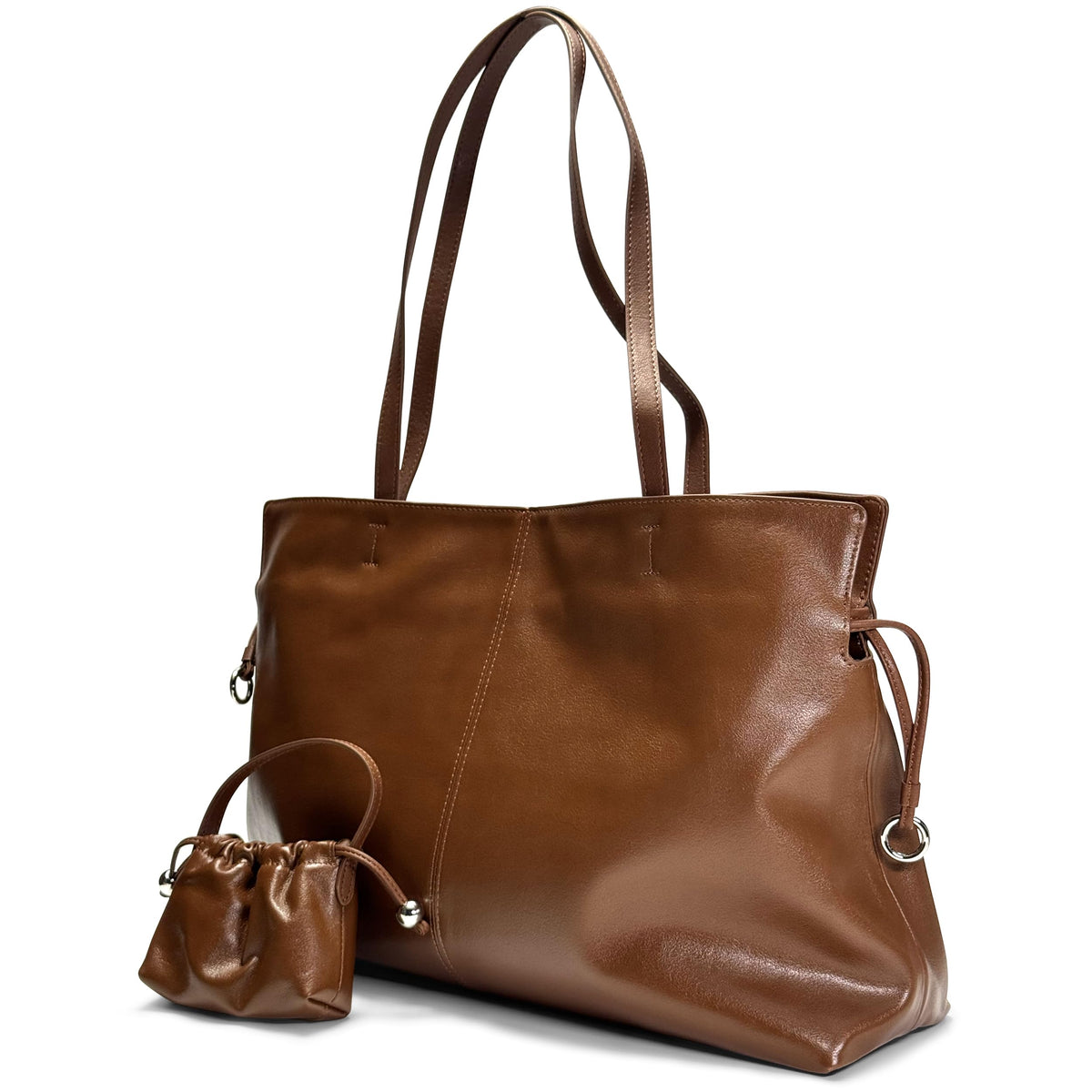 Women's Top Grain Leather Tote Bag Slouchy Hobo Work Purse Large Commuter Shoulder Bag Fits 14 Inch Laptop