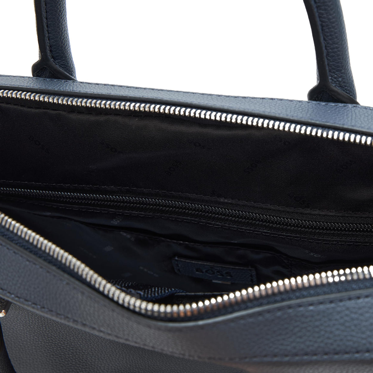 BOSS, Ray Soft Friendly Leather Brief Case, dusty blue, One Size