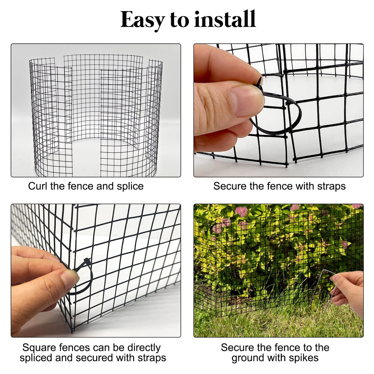 30 PCS Round Plant Protector from Animals, 12 Pack 12'' x 12'' Metal Plant Cages，30Pcs Metal Mesh to Keep Animals Out, Garden Protection Bunny Barricades, Wire Plant Protectors for Rabbit Chicken Duck