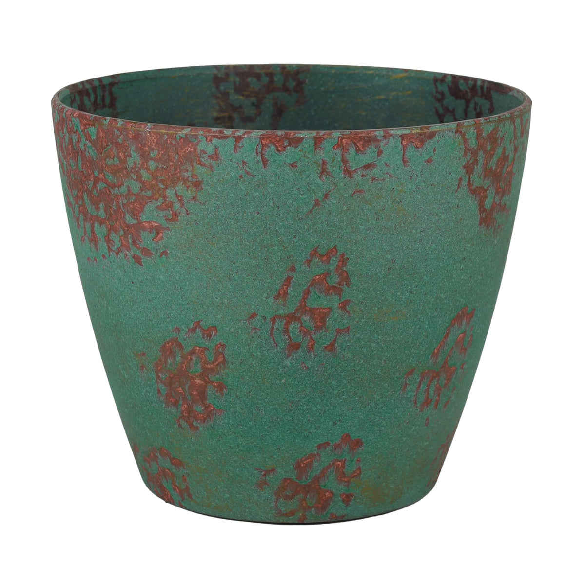 Classic Home and Garden Premiere Collection Planter Vogue, 8", Patina Copper