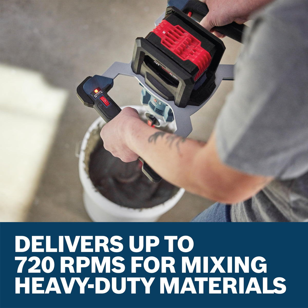 BOSCH GRW18V-160 18V Brushless High Torque Mixer - Variable Speed, Soft-Start Technology, with KickBack Control (Bare Tool)