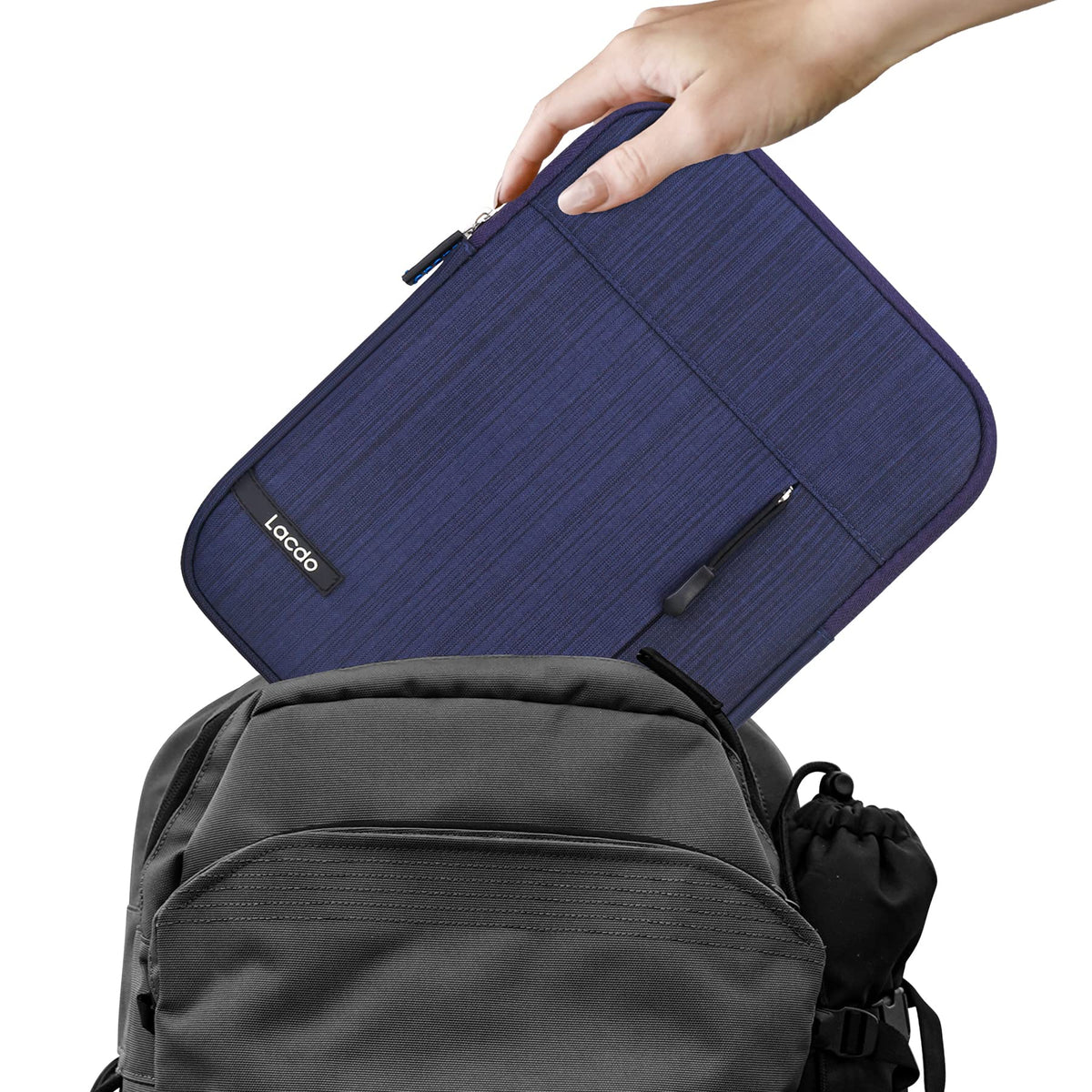 Lacdo Tablet Sleeve Case for 11 inch iPad A16 | 11 Inch ipad Air M4 M3 M2 | 11" iPad Pro M5 M4 | 10.9" ipad/ipad Air | 10.2" IPad | 11" Samsung Galaxy Tab A9+, iPad Air Pro Case Protective Bag, Blue