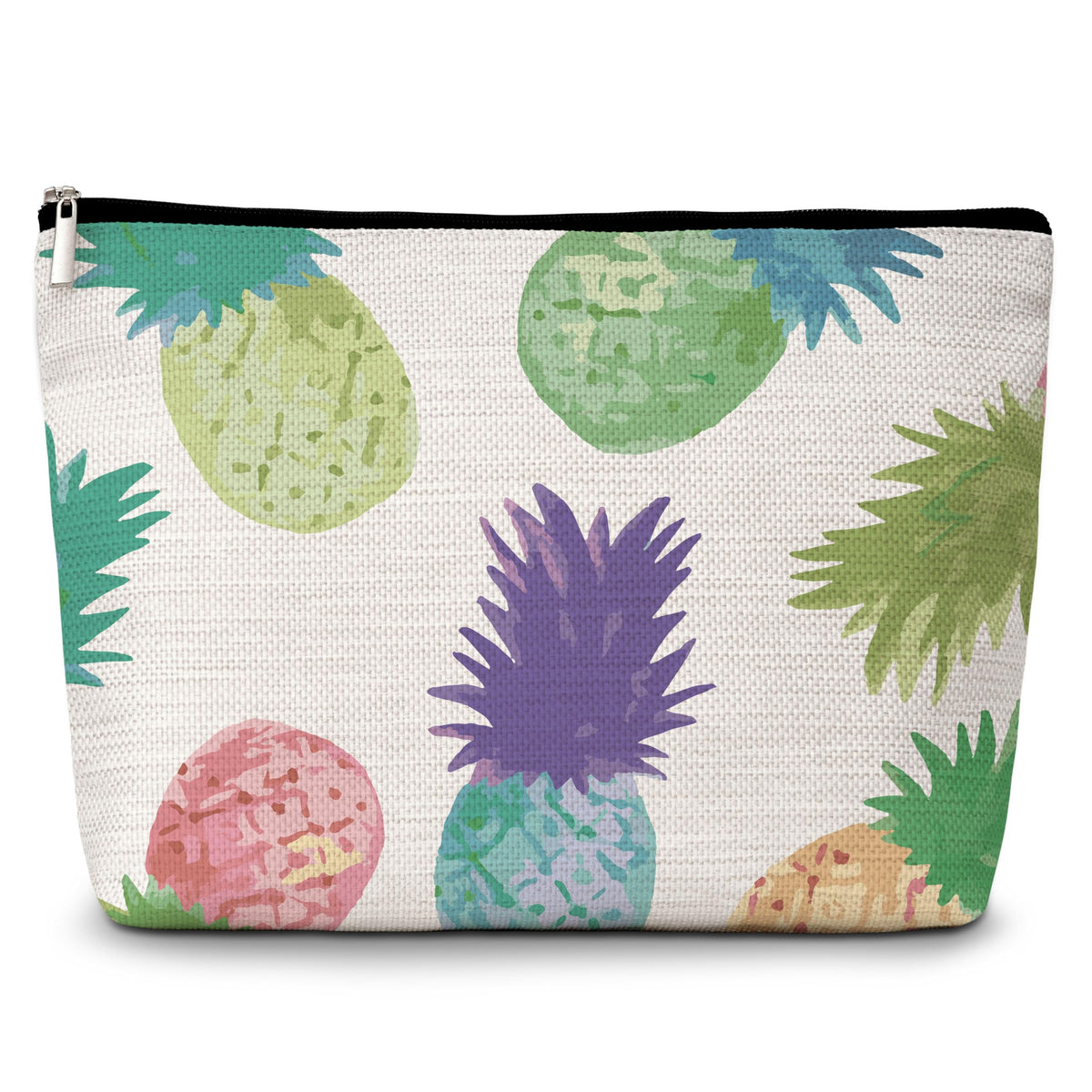 GREOXG Pineapple Makeup Bag, Small Travel Cosmetic Bag with Zipper, Cute Makeup Pouch Gift Ideas for Women Teen Girls Friends Mom Sisters Teacher Birthday Christmas Wedding Graduation-E22