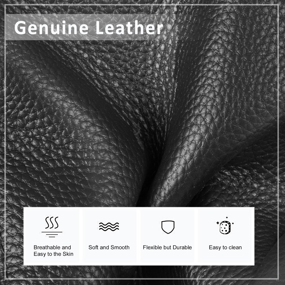 befen Black Genuine Leather Tote Bag for Women Work, Women's Leather Shoulder Bags Purses Satchel Handbags with Top Handles Work Purse
