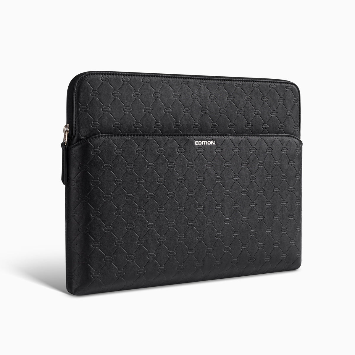 Comfyable x Edition Faux Leather Laptop Sleeve 13 14 Inch, Compatible with 13" MacBook Air M5 & 14" MacBook Pro M5 Pro/Max 2026, Mac Travel Case with a Front Zip Pocket for Men Women, Black