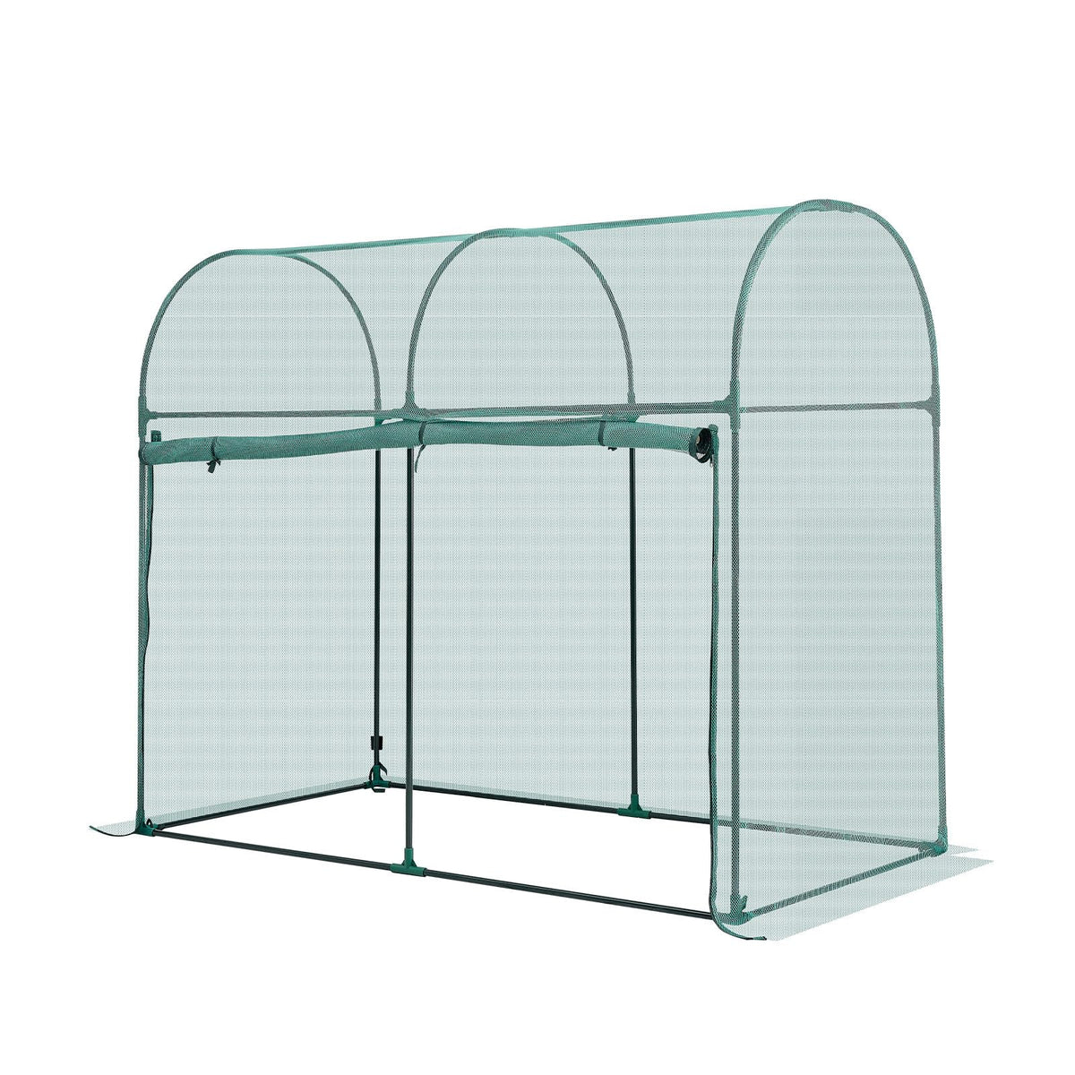 VEVOR Crop Cage, 5.9 x 2.98 x 4.9 ft Plant Protection Tent with Zippered Door, Wind-Resistant Tall Crop Cage, Easy to Install, Outdoor Raised Bed Cover with Frame, Plant Netting for Garden Patio Lawn
