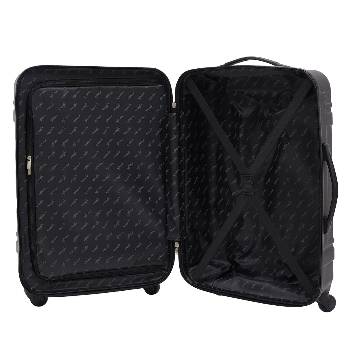 Wrangler Venture Luggage and Travel Set, Black, 7-Piece Set