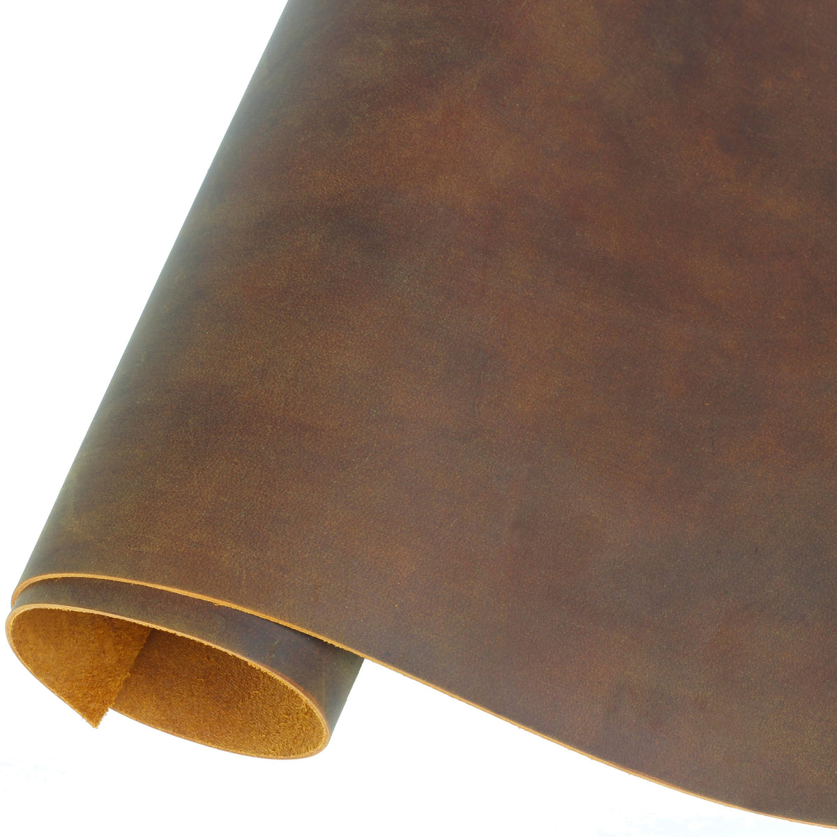 Toprank Leather Sheets for Crafts 24"x12" Precut Full Grain Cowhide (1.6mm) Square Piece, Camel
