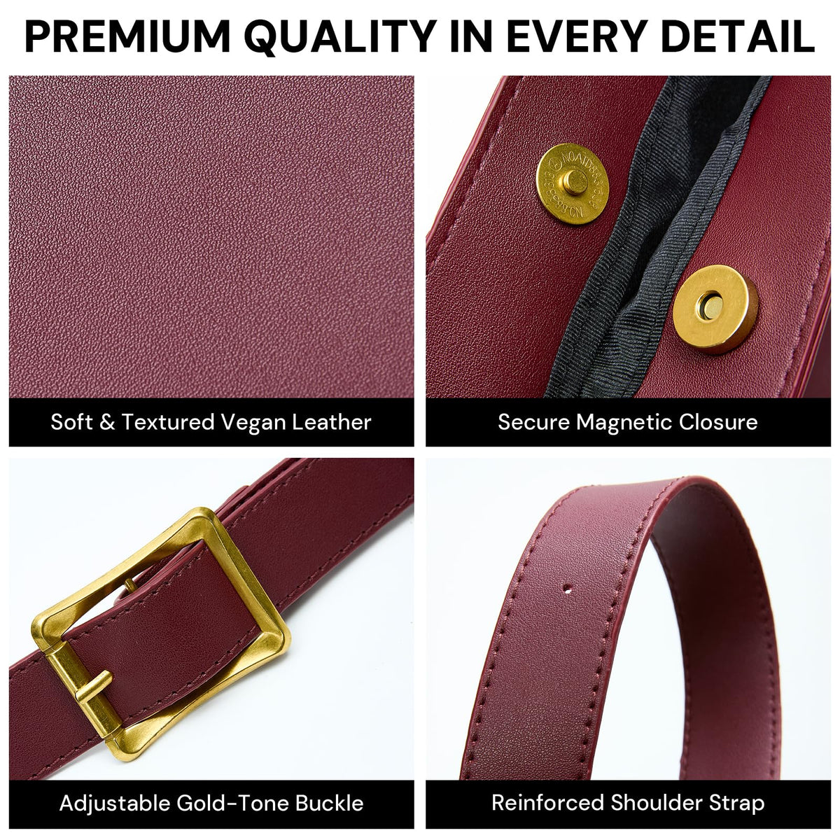Bucket Bags for Women Medium Shoulder Bag Vegan Leather Tote Adjustable Strap Trendy Designer Handbags Work Travel Purse