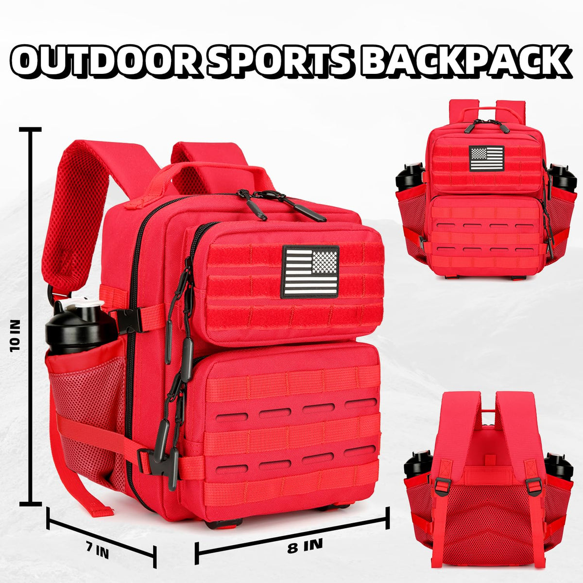 HongXingHai 9L Mini Tactical Backpack for Men and Women Tactical Backpack Small for Hiking Small Tactical Bag Fitness Pack
