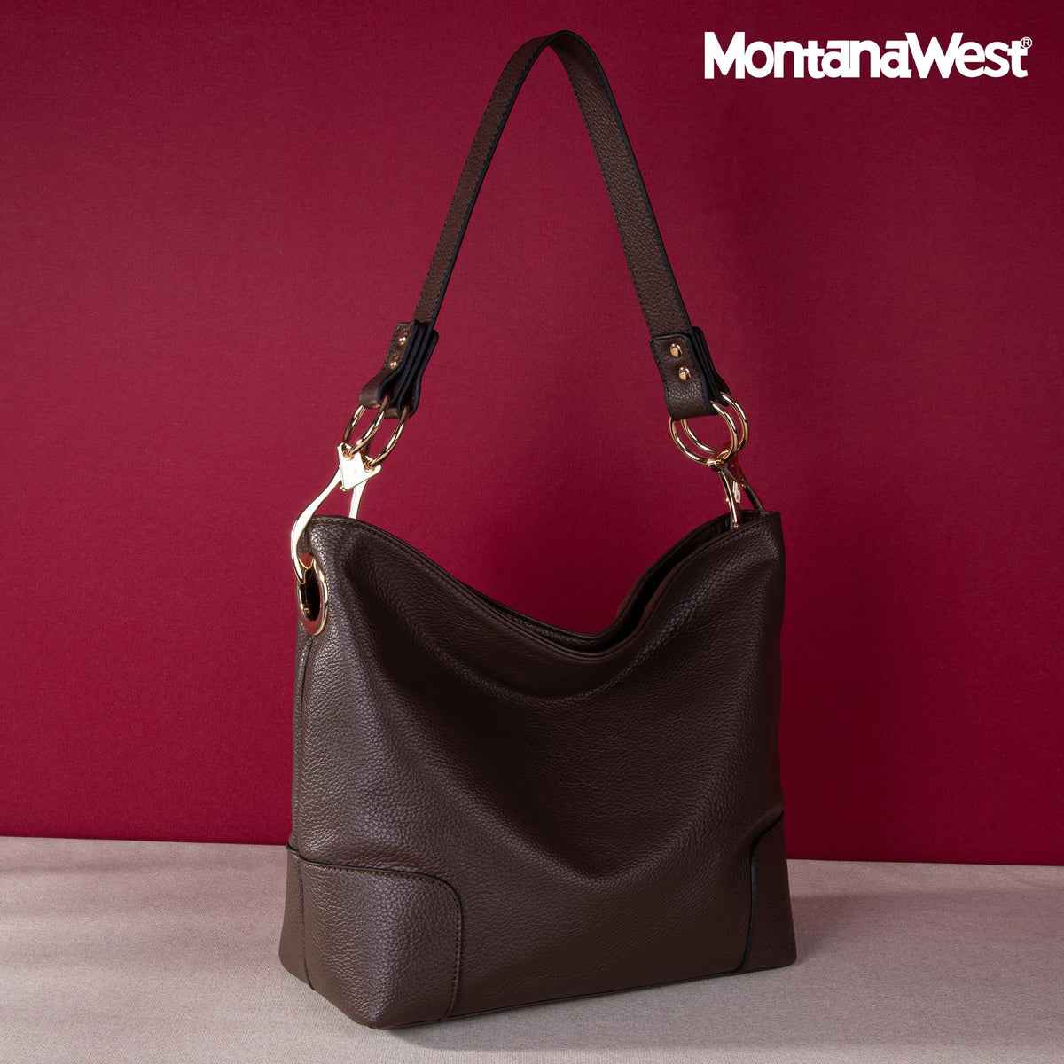 Montana West Hobo Bags for Women Purses and Handbags Ladies Bucket Shoulder Bags,MWC-HB-128B-CF