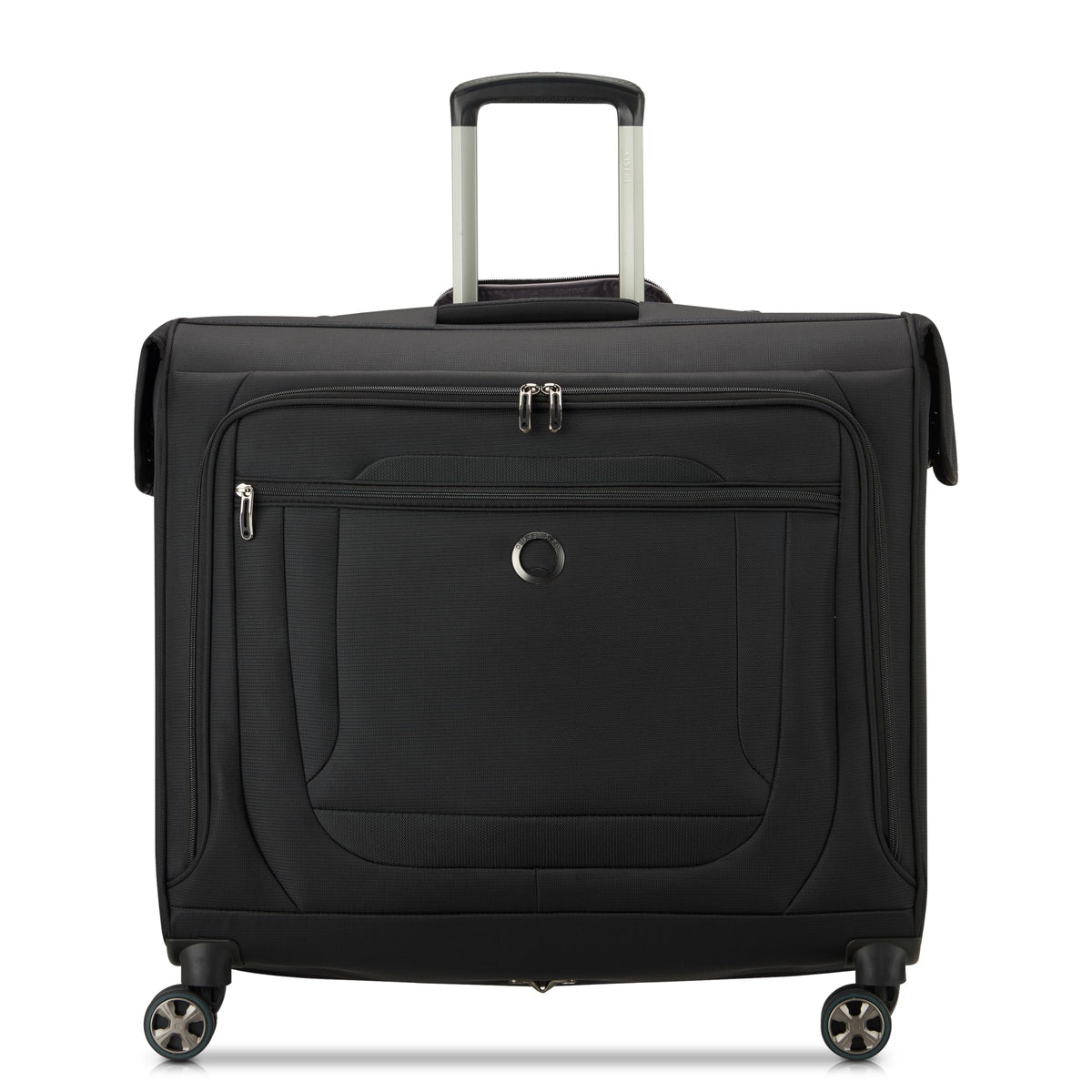 DELSEY PARIS Helium DLX - Rolling Garment Bag with Spinner Wheel - Lightweight Travel Garment Bag - SECURITECH Zip - Suit and Dresses Rolling Travel Bag - Checked Size, Black