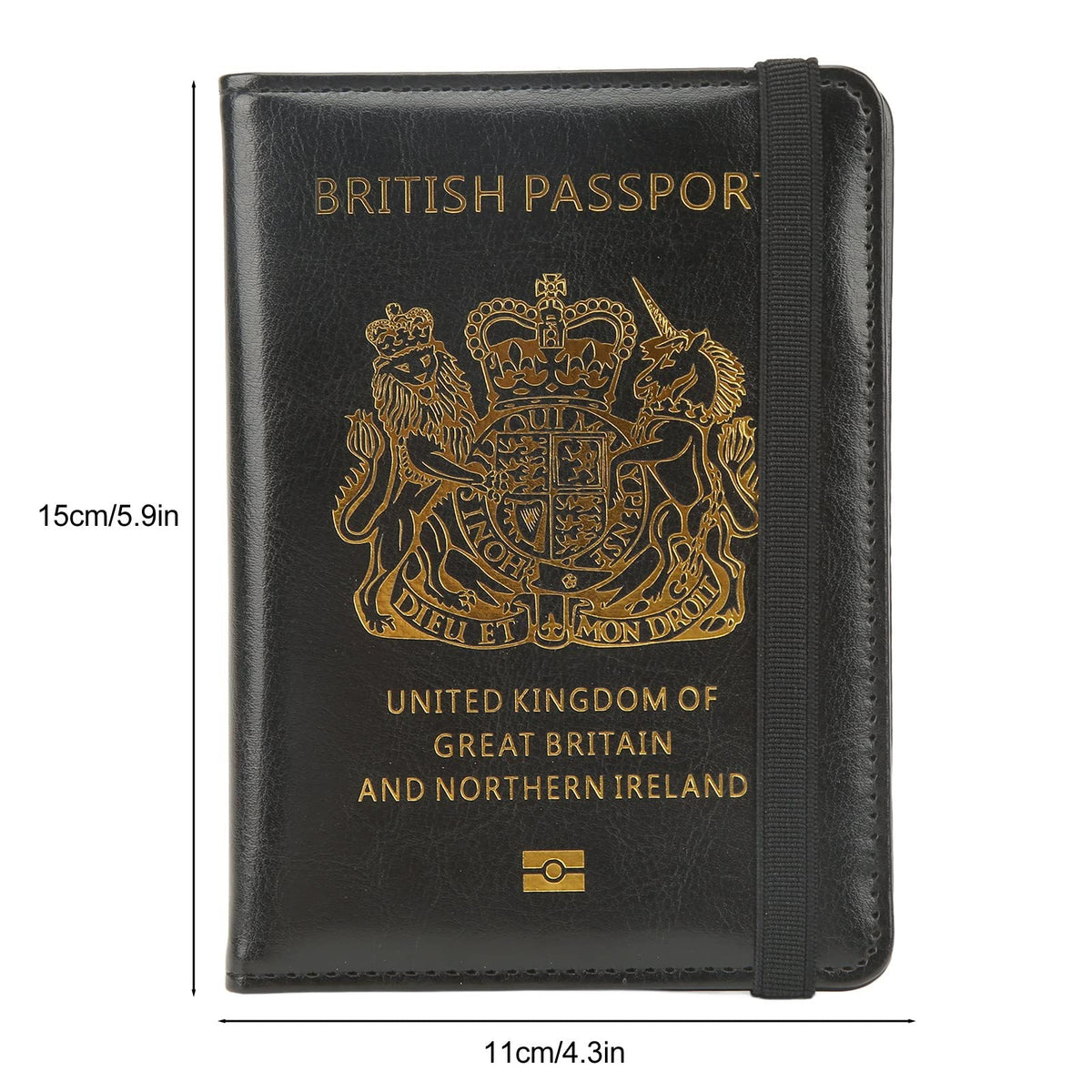 Britain Passport Cover Passport Holder Cover Leather Passport Holder UK Passport Cover for Passport, Business Cards, Credit Cards, Boarding Passes