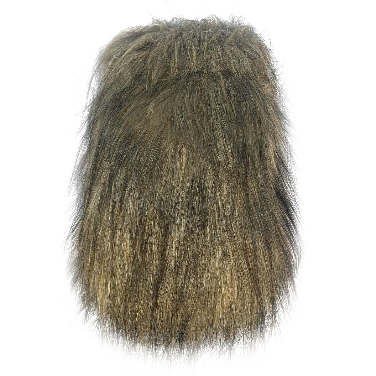 HiiFeuer Viking Faux Fur Belt Bag Nordic Badge Belt Pouch Fuzzy Portable Drawstring Purse Medieval Cosplay Side Pack Dice Bag (Brown A)