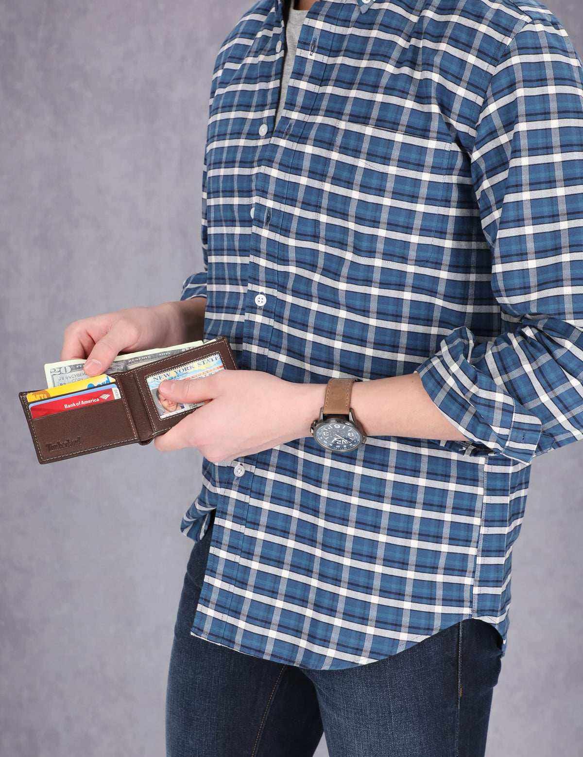 Timberland Blix Slimfold Brown One Size
