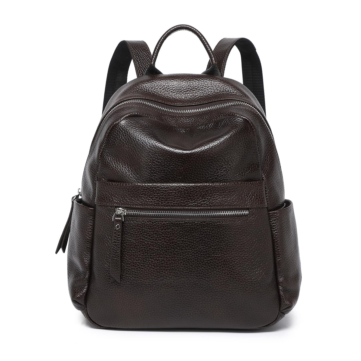 UEIRY Genuine Leather Backpack for Women Fashion Designer Shoulder Bags Soft Leather Backpack, Stylish Daypack for Work Travel School, Coffee