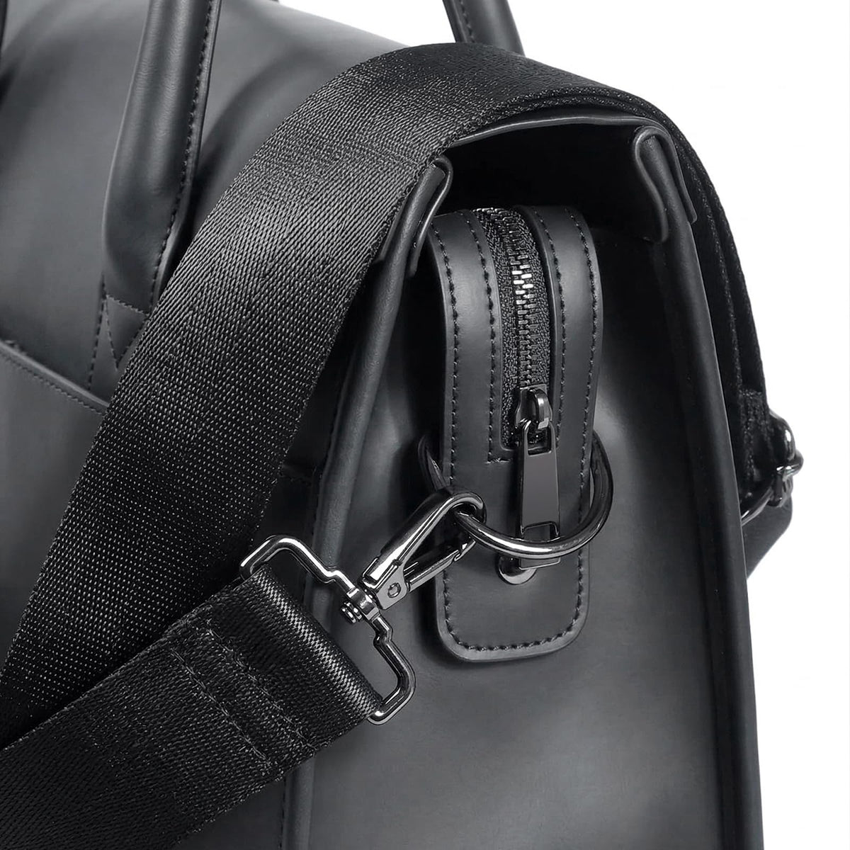 MONAHITO Laptop Briefcases Bag for Men - Vegan Leather Messenger Satchel Office Bags for Men with Shoulder Strap