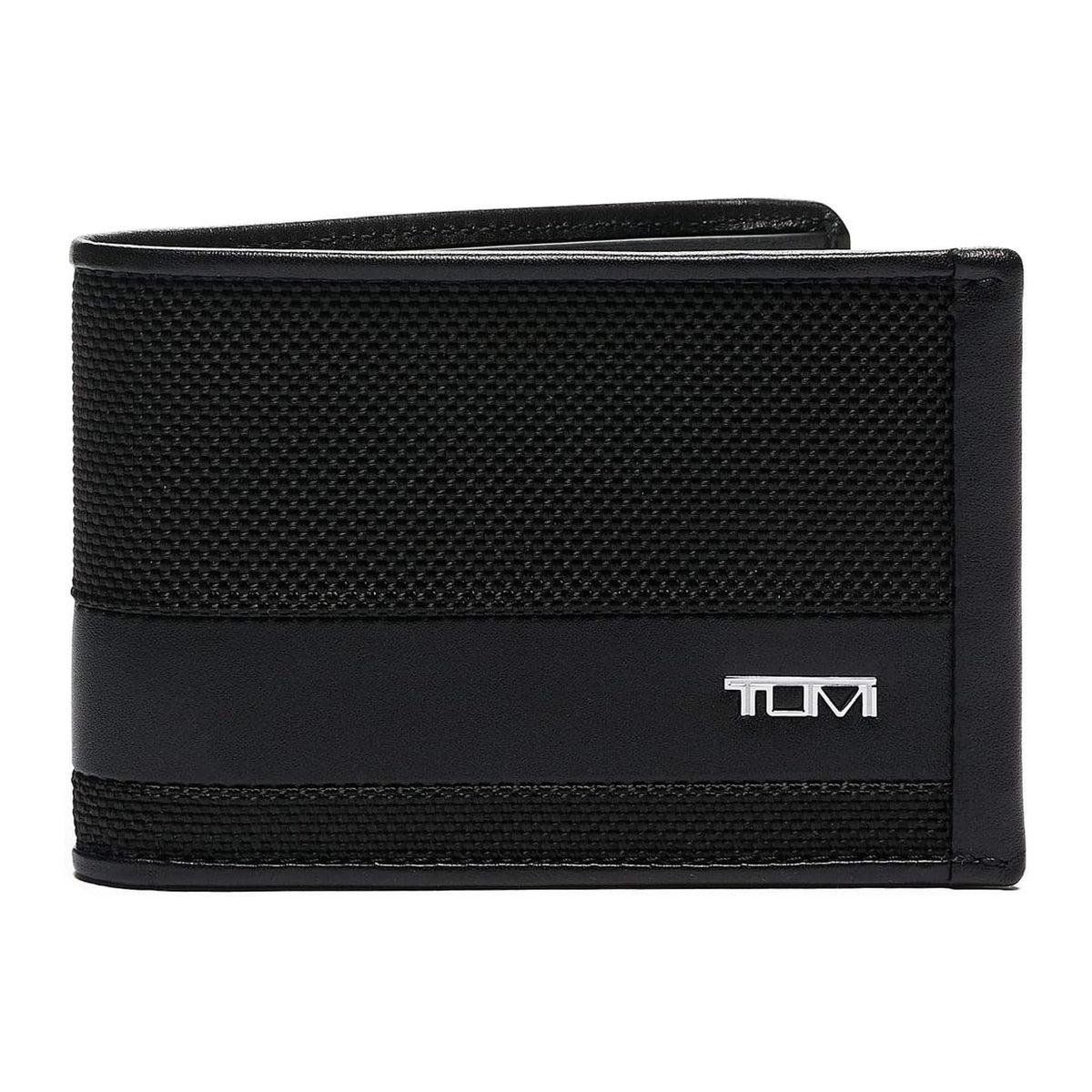 TUMI - Alpha Slim Single Billfold - Men's Ballistic Nylon Wallet - Hidden Card Pocket - Black