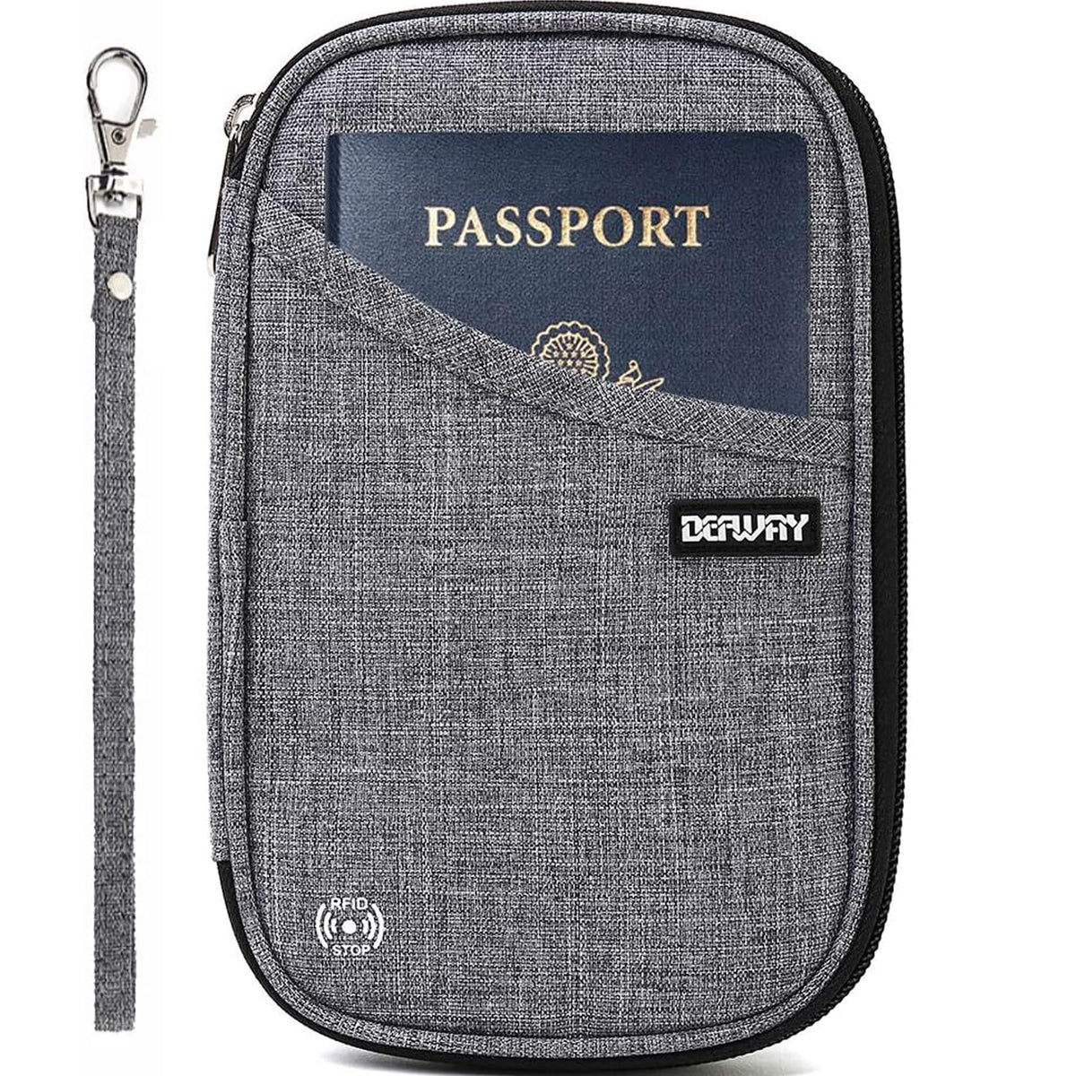 Passport Holder for Travel, Rfid Blocking Passport Wallet Travel Wallet Waterproof Case for Cards Passport Case, Travel Document Organizer Credit Cards Case Rfid Passport Holder for Travel