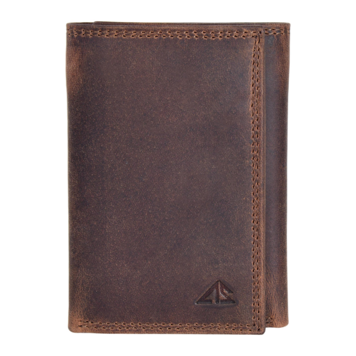 ASAD Leather Slim Everyday Trifold Wallet with ID Window and Multiple Card Slots | Genuine Leather Double Stitched RFID Blocking Stylish | Gift for Him | Hidden Card Pockets