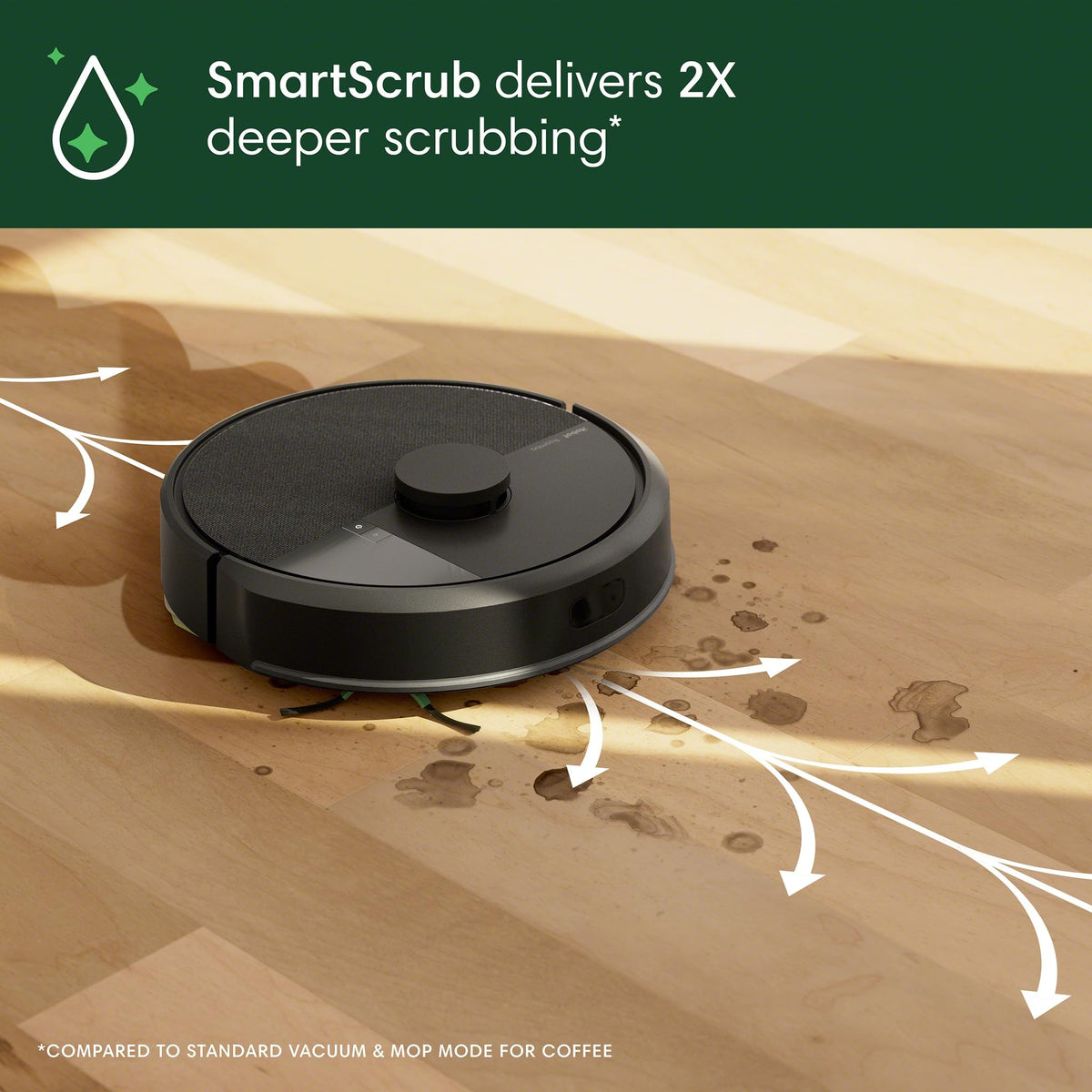 iRobot Roomba 105X Combo Robot Vacuum & Mop with AutoEmpty Dock, Self‑Emptying for Up to 75 Days, 70× Power‑Lifting Suction, Smart LiDAR Mapping, App & Voice Control, Ideal for Homes with Pets & Kids