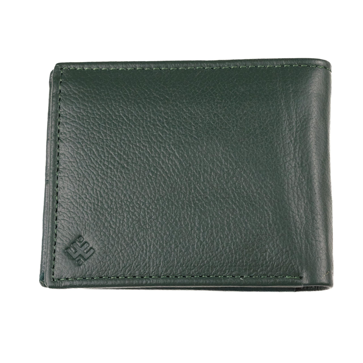 Chic And Clicks Men's Genuine Bifold Wallet -RFID Blocking – Premium full-grain leather se handmade Leather 6 Card Slim Bifold Wallet. (Green)