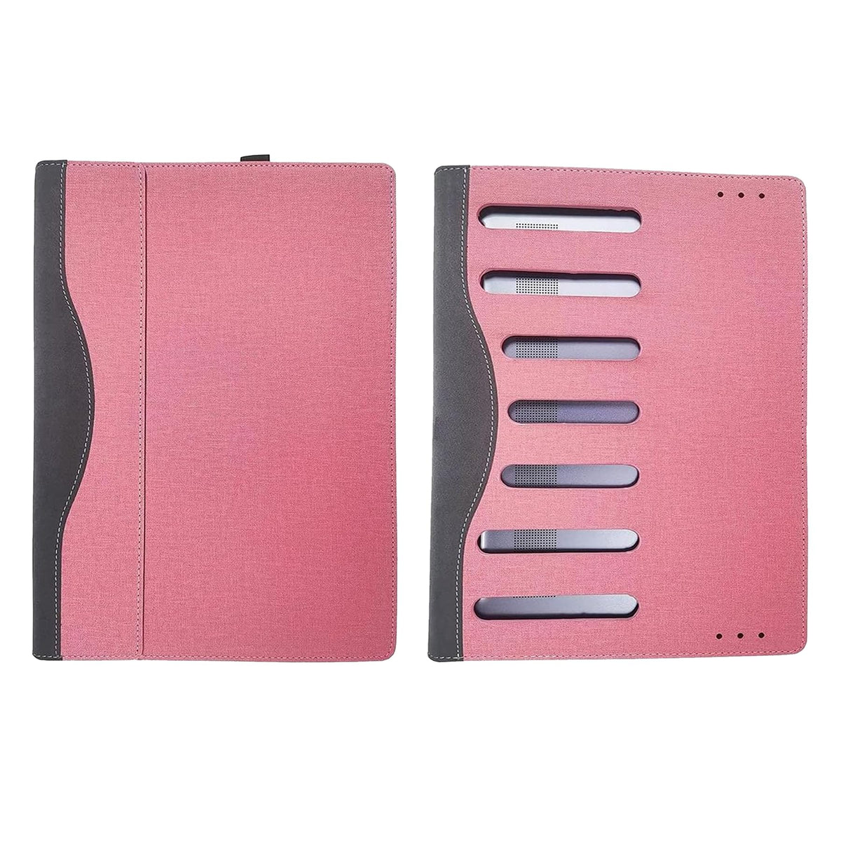 WODBAO for Dell Inspiron 15 3535 Laptop Case 15.6 inch Inspiron 15 3530 Notebook PU Leather Case Accessories (Pink)