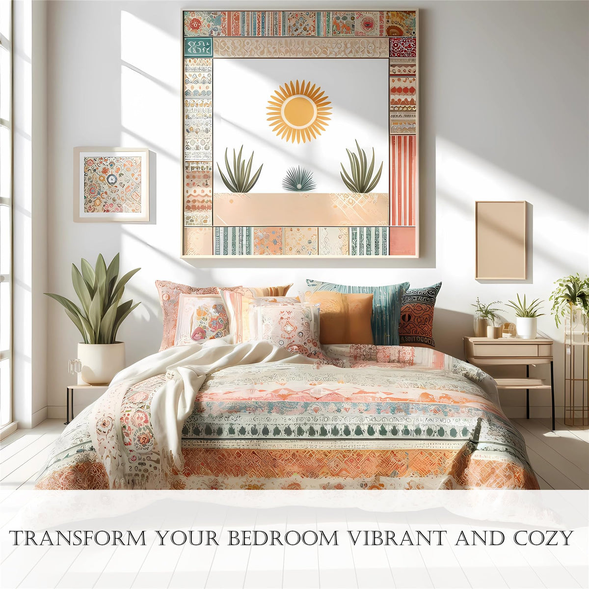 Halloween Haunted House Design Comforter Set | Horror Festive Night Spooky Manor Prints Bedding Set | with Soft Comforter+2 Pillow Shams(3PCS) or Sheet (4PCS) (C,Full-3PCS)