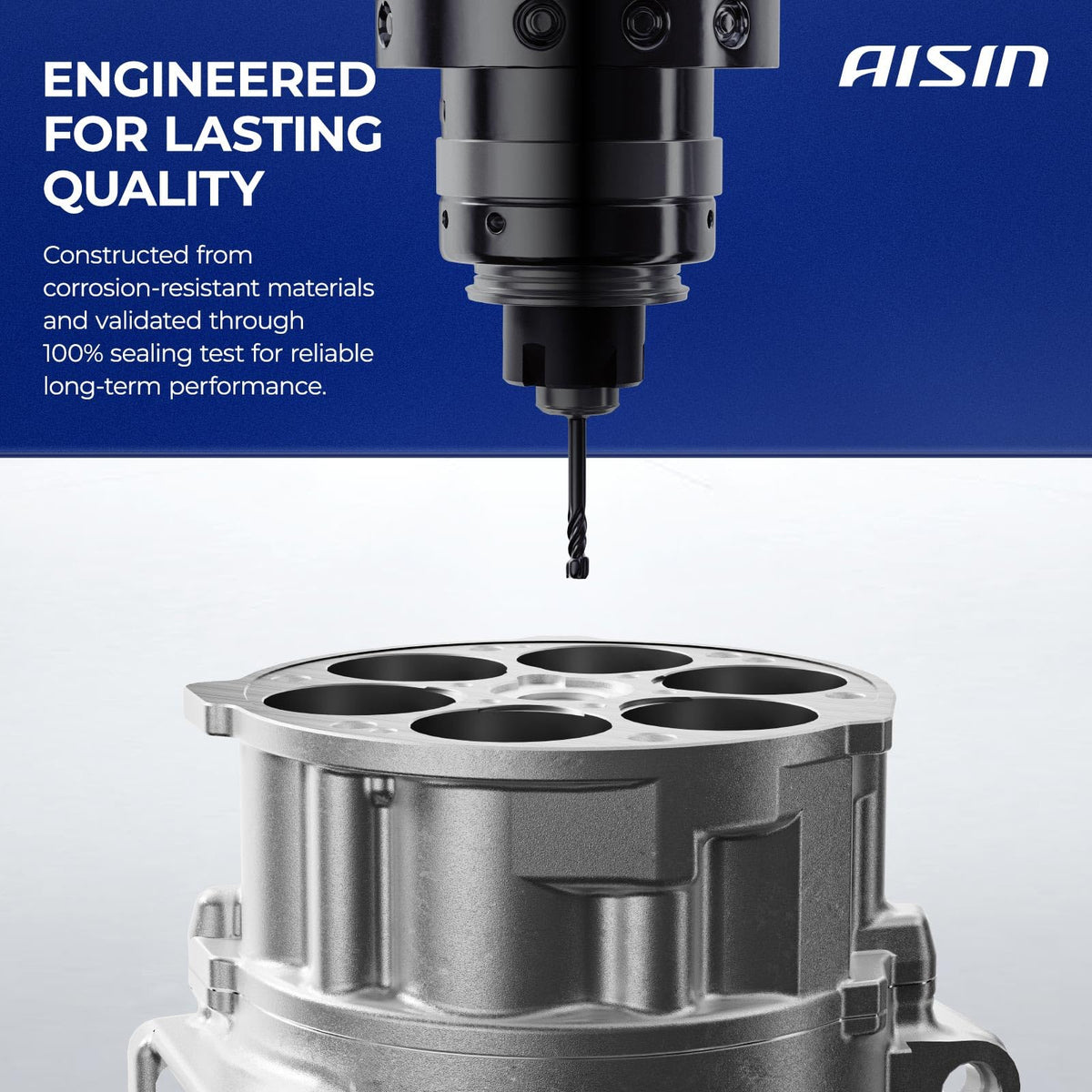 AISIN AFTERMARKET ACCT-00828 Air Conditioner AC Compressor - Compatible with Toyota Echo 2000-2005 - with 4-Pulley Groove, with Clutch
