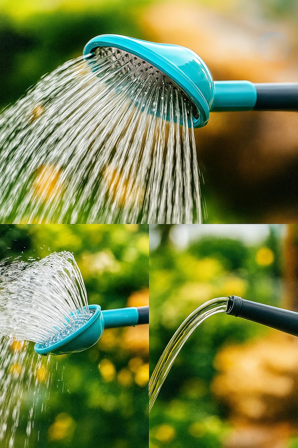 2 Gallon Watering Can, Garden Watering Can Outdoor, Large Plant Watering Can with Long Spout, Non-Slip Handle, Leak-Proof Plastic Watering Can