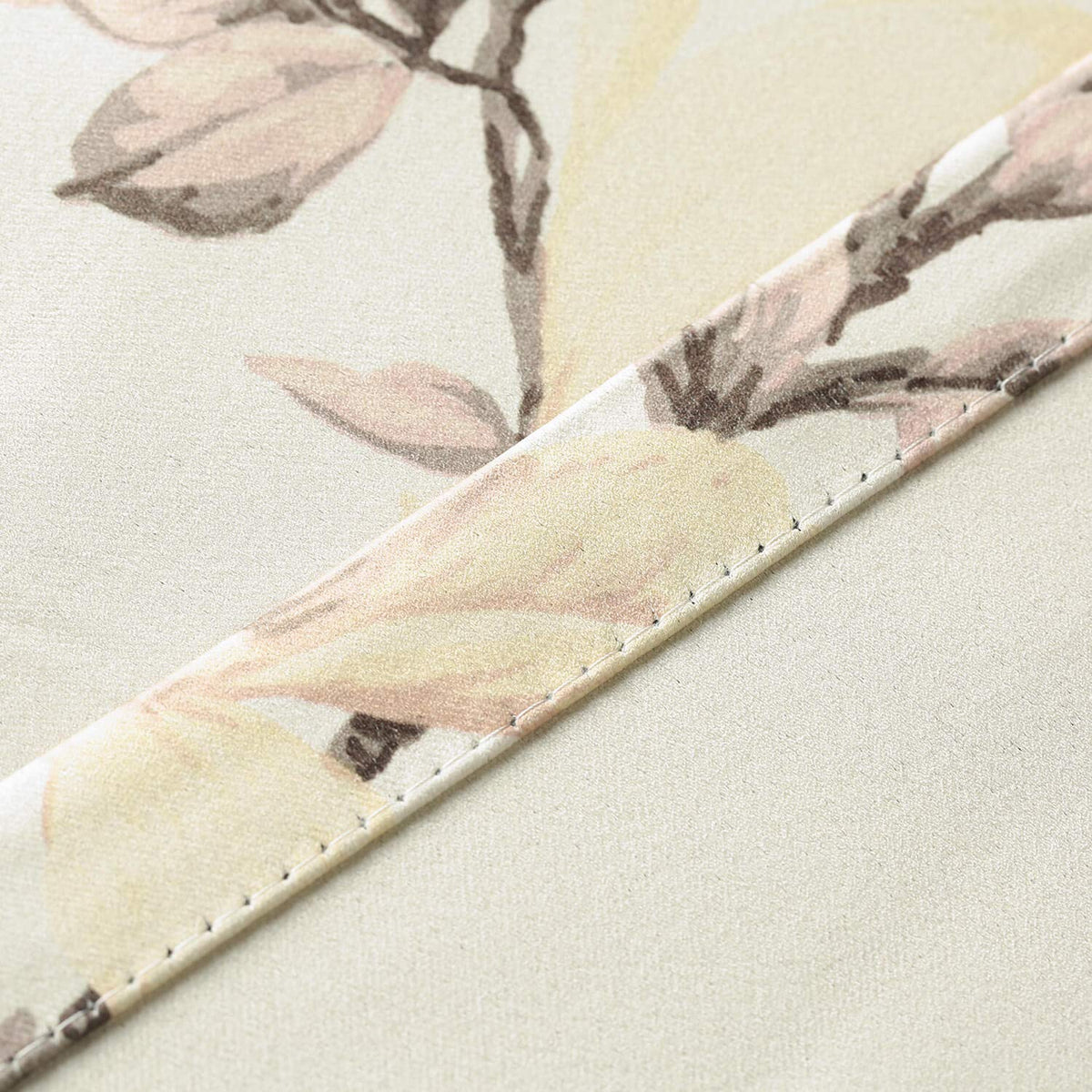 VOGOL Grommet Blackout Curtains for Living Room, Magnolia Flower Printed Thermal Insulated Room Darkening Window Drapes Curtains for Bedroom(52 x 84 Inch,2 Panels)