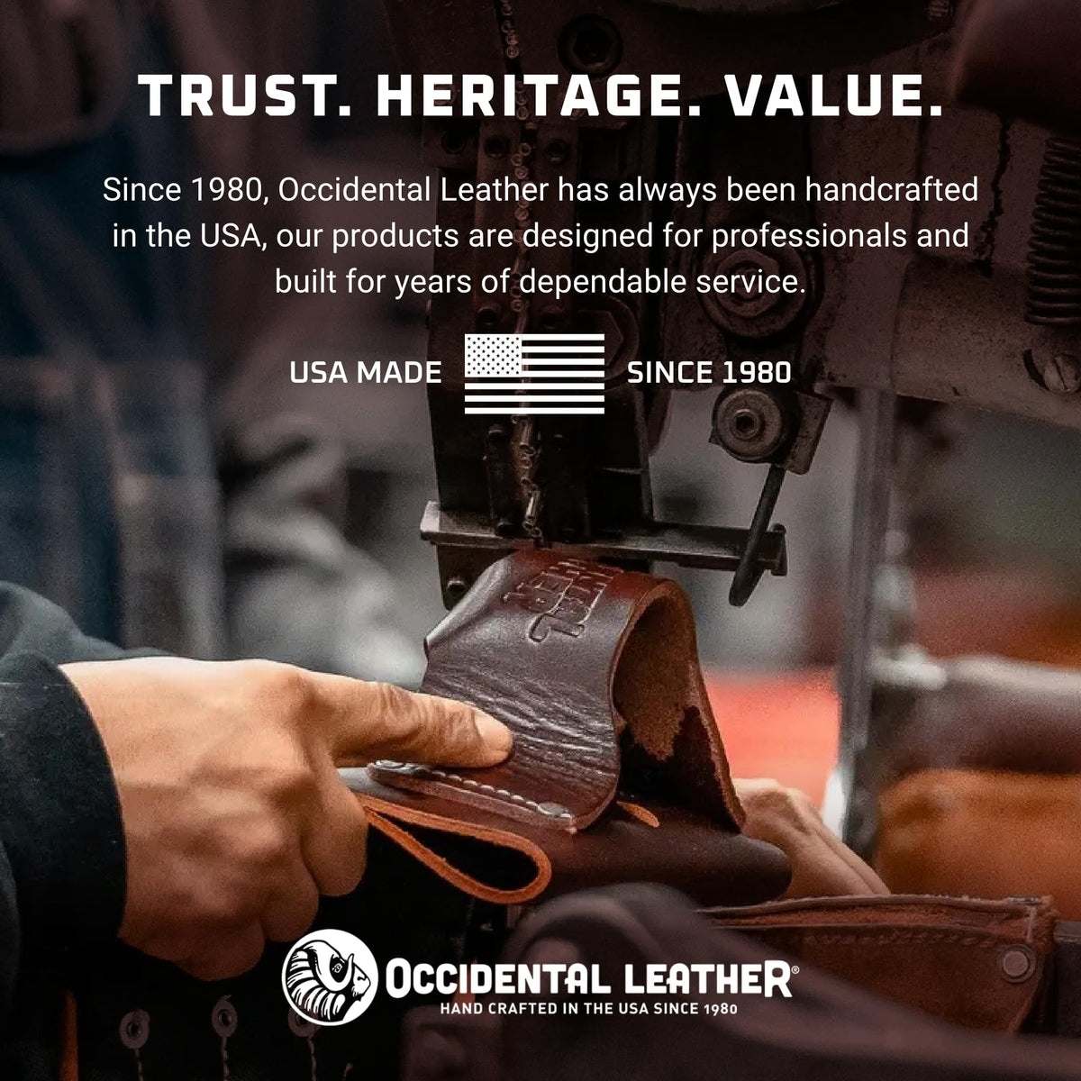 Occidental Leather Pocket Caddy - Black - 4 Pockets & Tool Holders - Belt Compatibility Up to 2" Wide - Lightweight - Made in USA