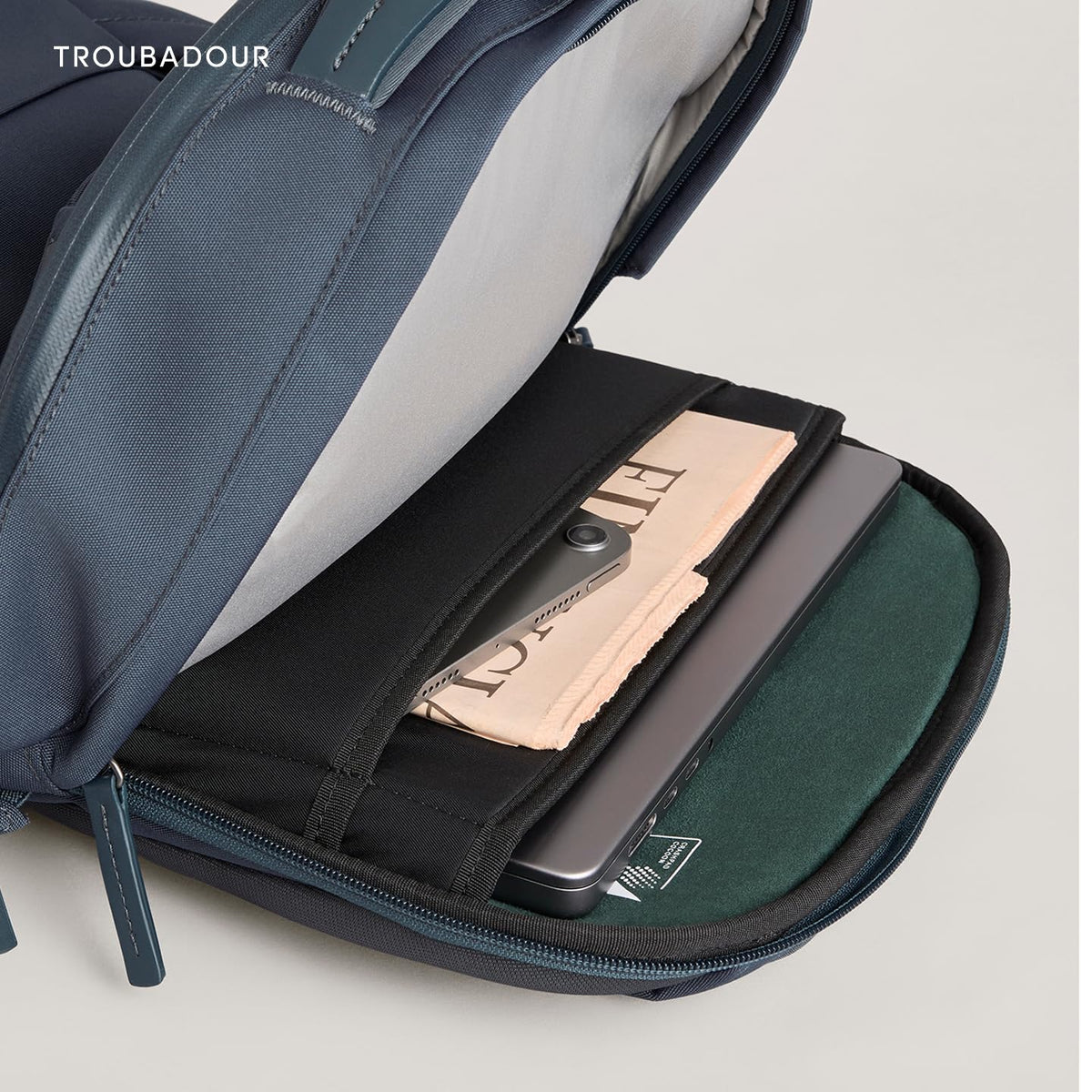 Troubadour Apex 4.0 Compact - 16L Premium Laptop Backpack - Ergonomic & Water Resistant - Designed for Work and Travel - Basalt