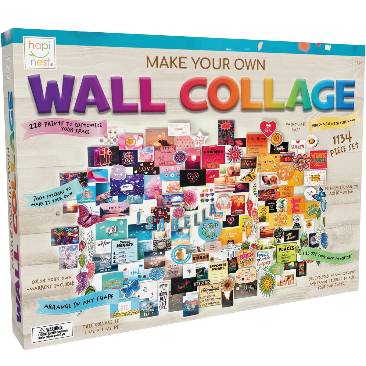 Hapinest DIY Wall Collage Kit for Tween and Teen Girls, Gifts for Ages 10 11 12 13 14 Years Old and Up Cute Trendy Bedroom Room Décor