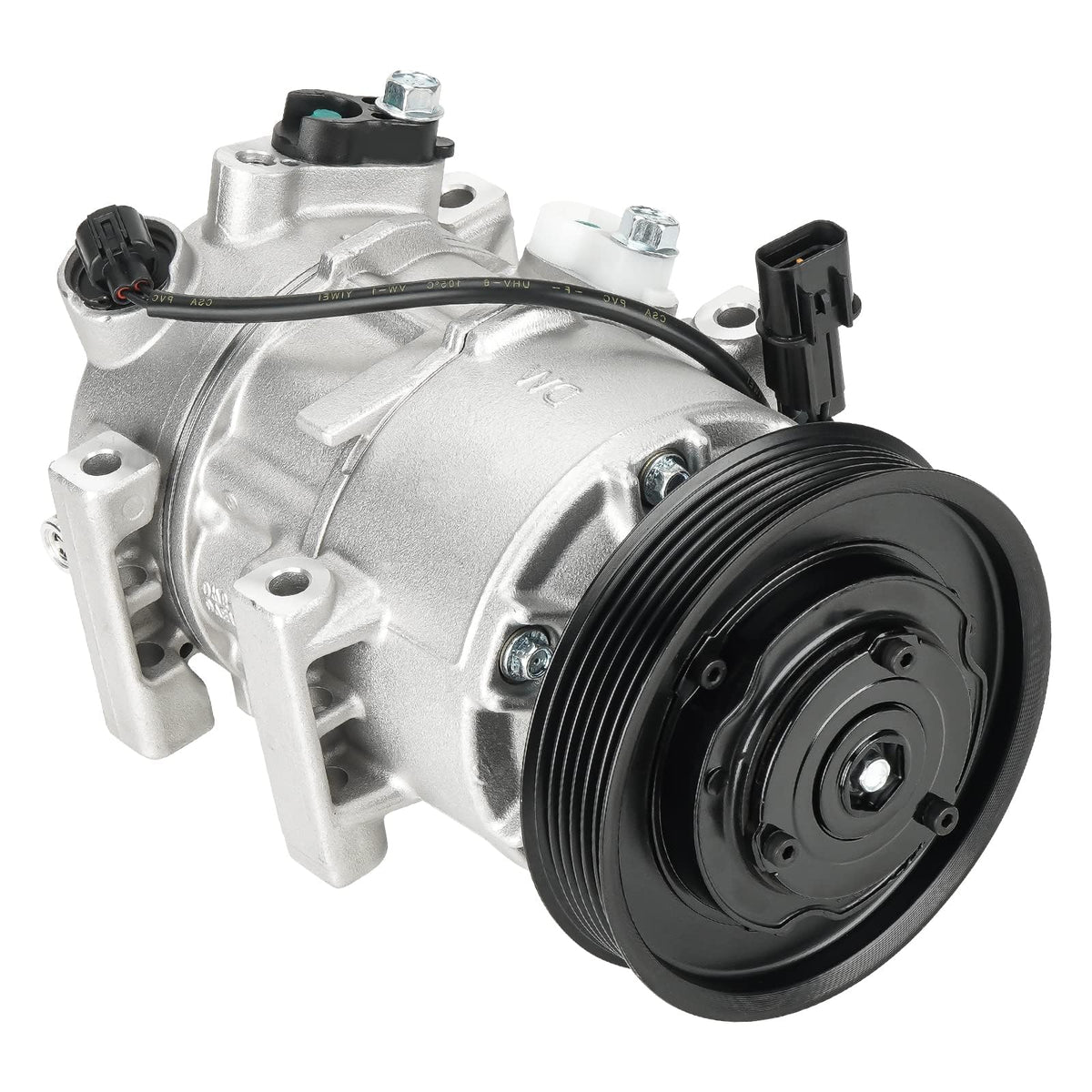 New AC Air Condition Compressor w/Clutch for Hyundai Accent 2012-2017 1.6L (ONLY Automatic Temperature Control, no Manual), for Kia Rio 2012-2017 1.6L, for CO20765C, DVE12 Style