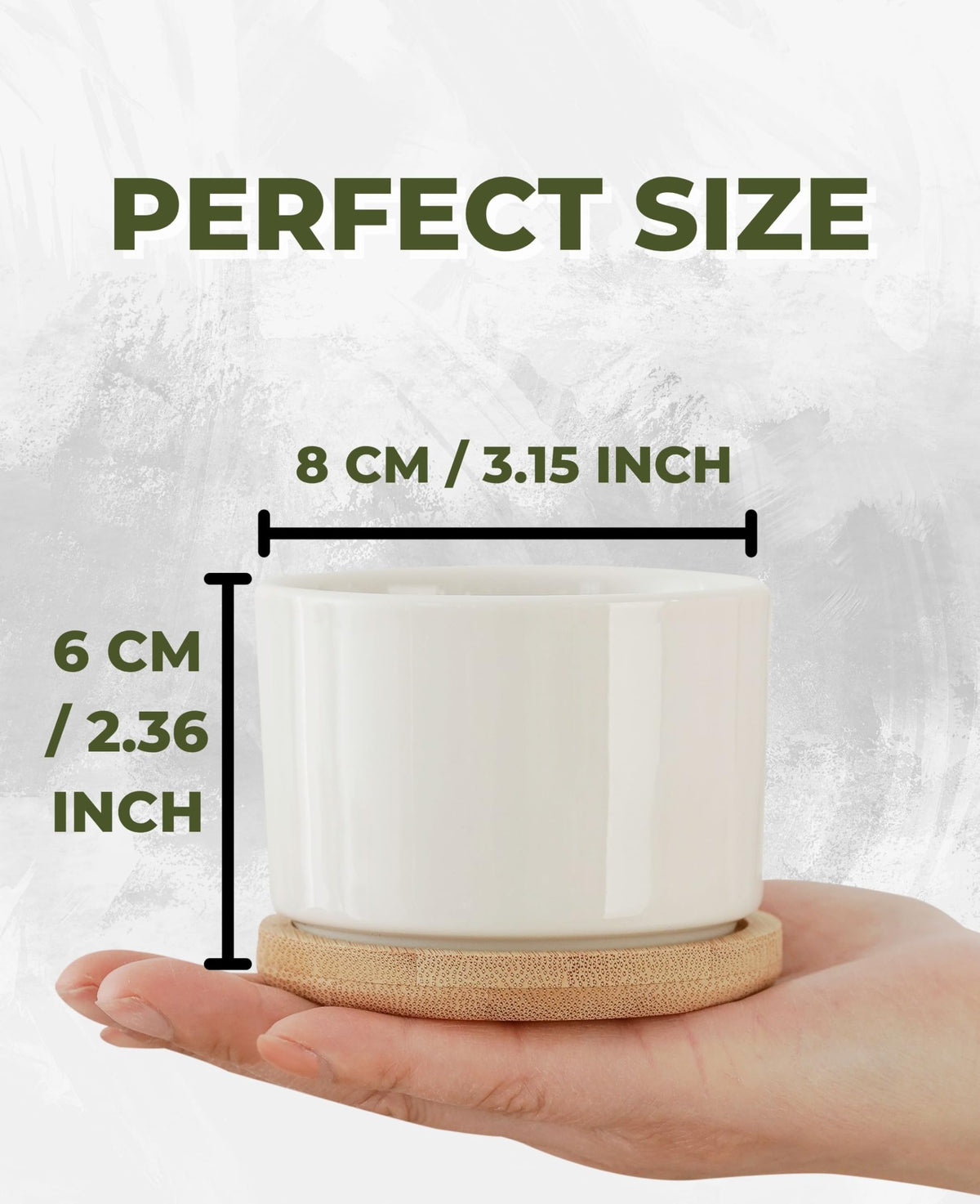 InnoBeta Gnome Gifts for Women Gardening Lovers, Succulent Plant Pots 3pcs, Gifts for Gnome Lovers, Gnomes Planter Pot with Bamboo Tray, Plants NOT Included, for Birthday, Christmas