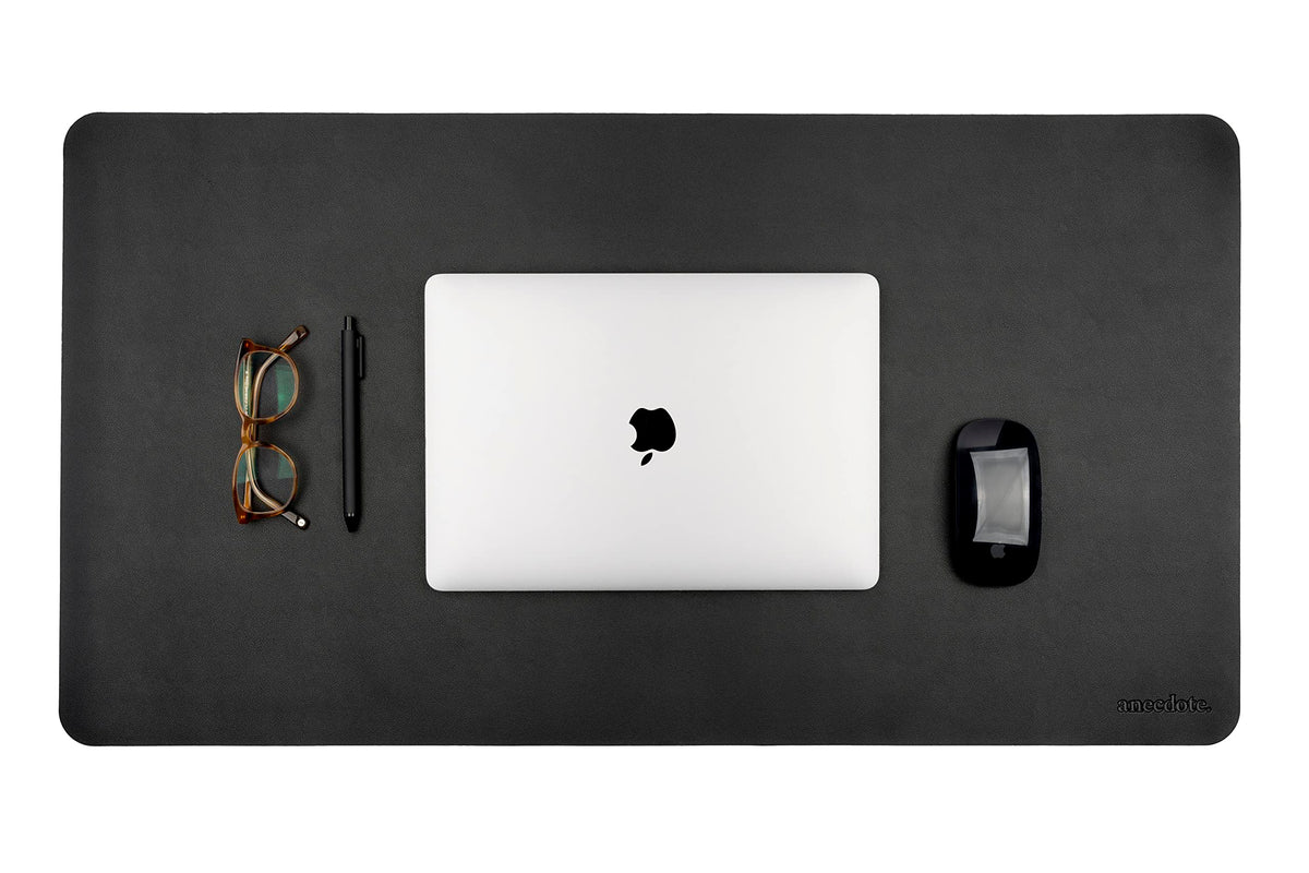 ANECDOTE Vegan Leather Desk Pad - 31.5"x17" Desk Mat for Your Office. This Quality Large Mouse Pad has Chic Elegance, Professional Look & Satisfying Touch - The Perfect Leather Mouse Pad for You!