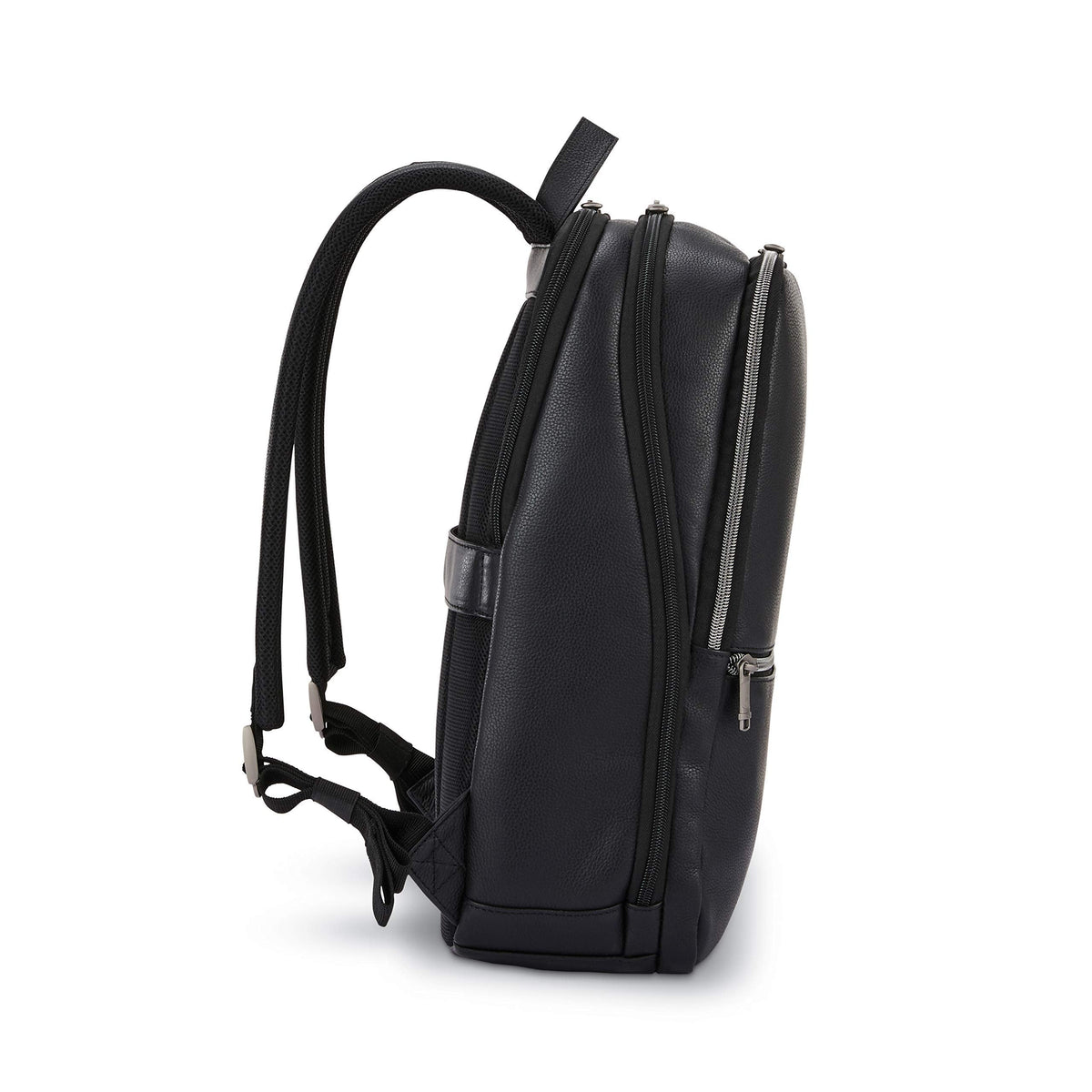 Samsonite Classic Leather Slim Backpack, Black, One Size