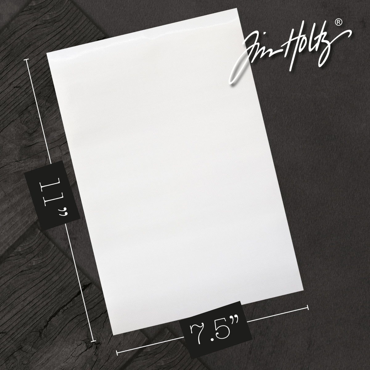 Tonic Studios Replacement Palette for Glass Cutting Mat - 7.5x11 Inch Non-Stick Overlay for Mixing Paints, Inks, and Stamping - Removable and Easy to Clean