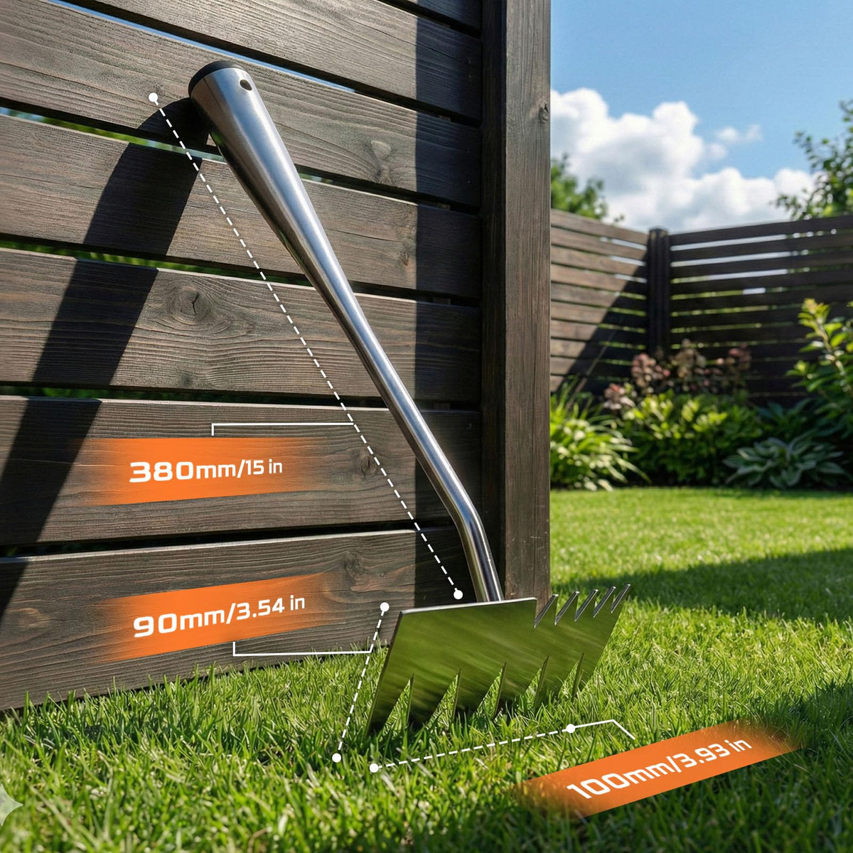 LOOHOI Garden Hand Weeder Tool, Heavy-Duty Stainless Steel Weeding Tool for Deep Root Removal, Portable Garden Weed Removal Tool for Lawn, Flower Beds & Yard