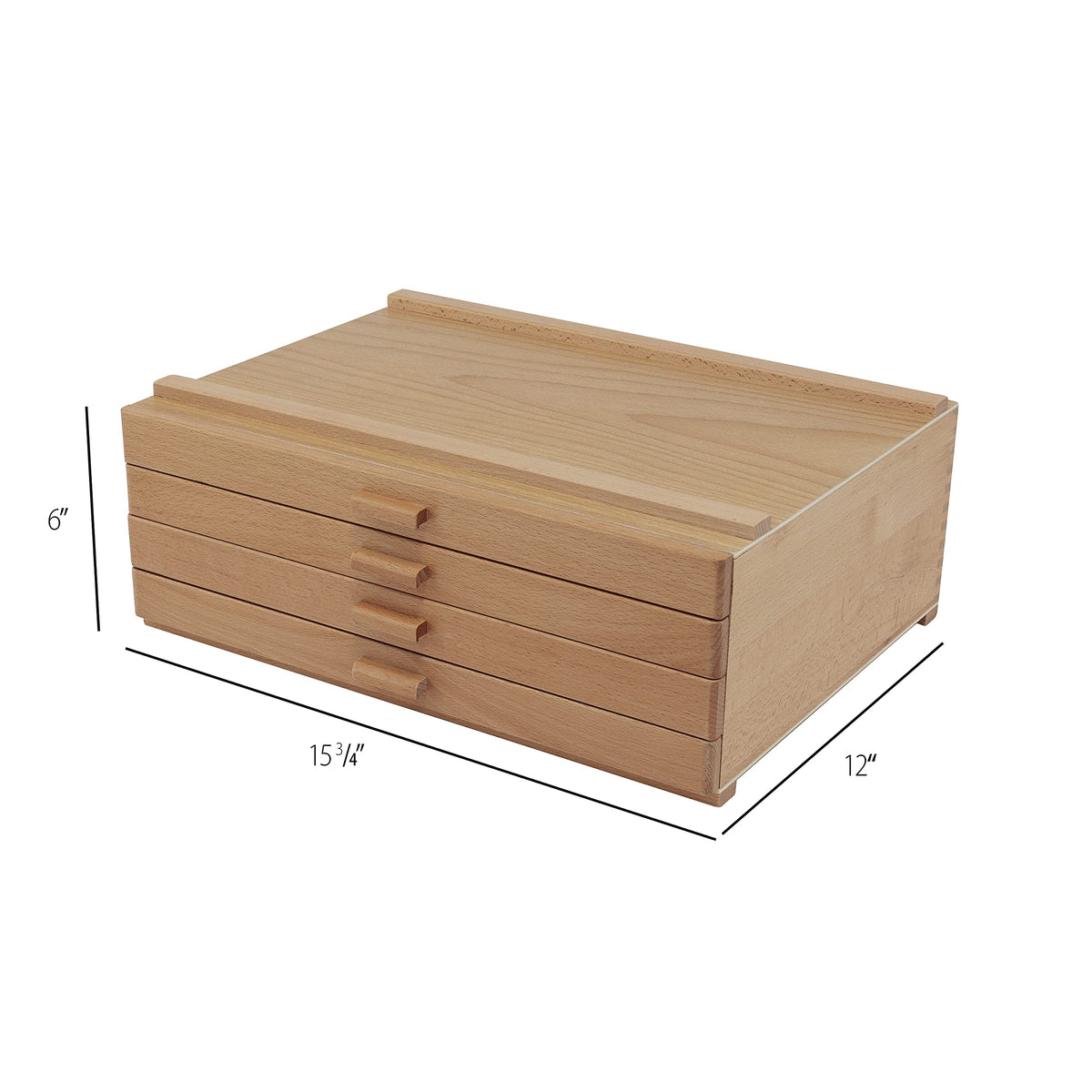 HG Art Concepts Artists Storage Chests - Premium Studio Organizer for Paint Tubes, Brushes, Pencils, Markers, & More! - 4 Drawer - 2 Pack