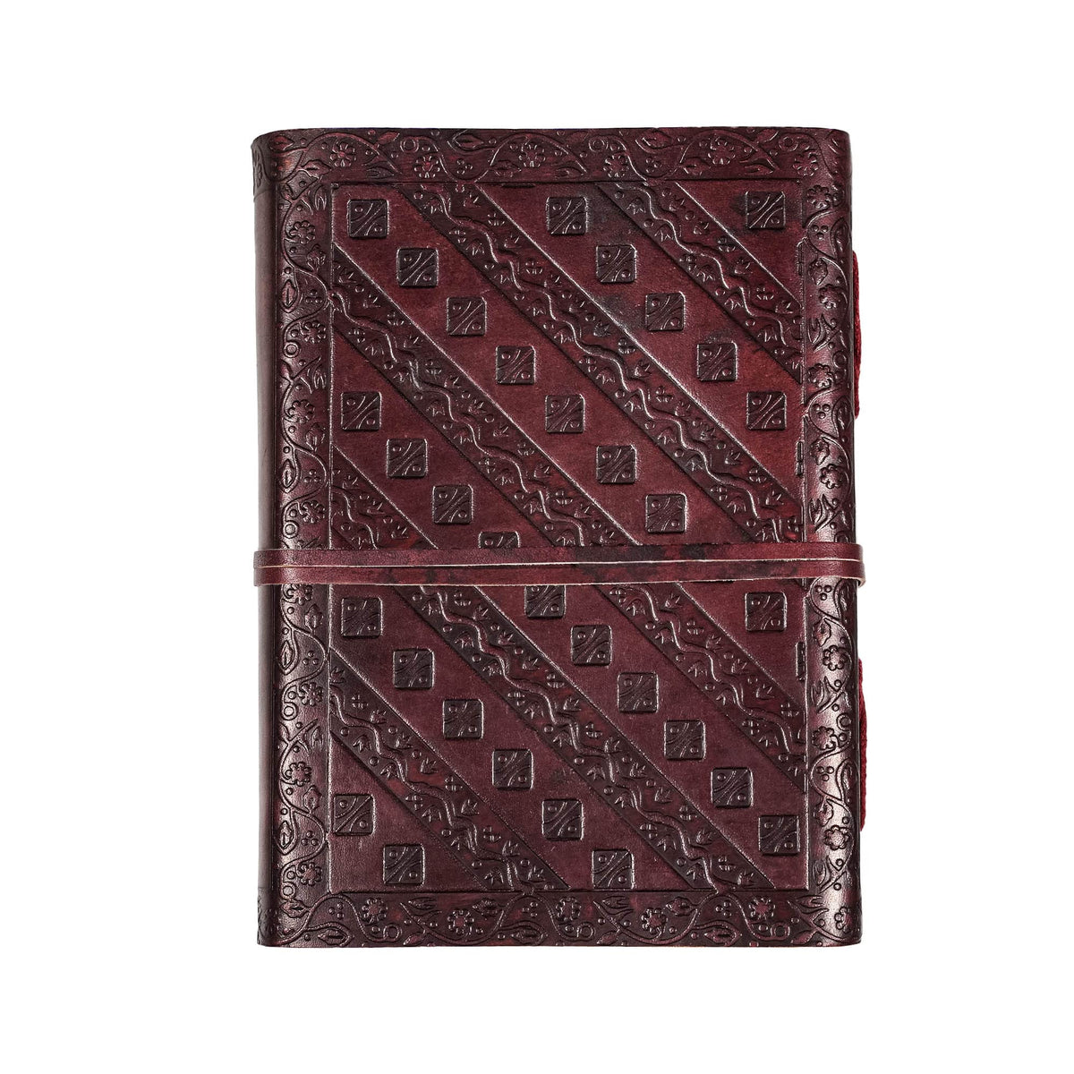 Lord of Battles Handcrafted Genuine Leather Tree of Life Journal with Leather Cord