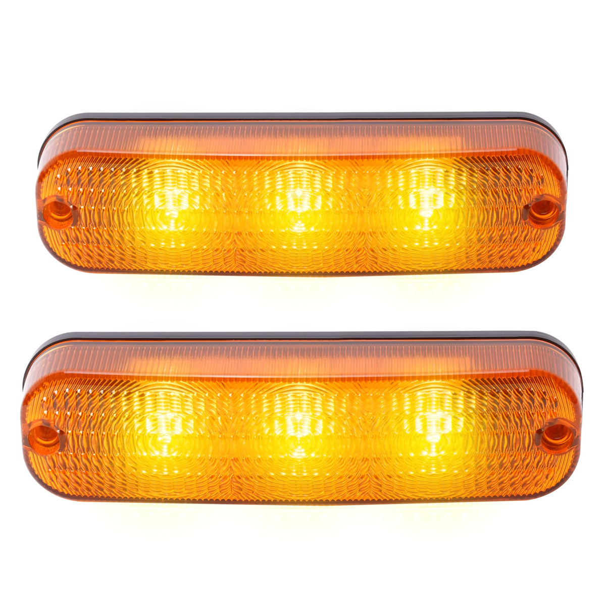 HECASA LED Flashing Amber Cab Light, 2Pcs, Compatible with John Deere Tractors 4040-4960, Plastic Material