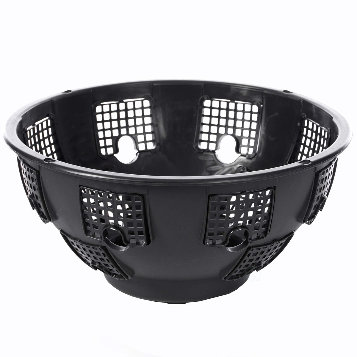 Gardenised Durable Plastic Lace Ultimate Hanging Baskets Tomato, Flower, and Herb Outdoor Flower Planter, Black